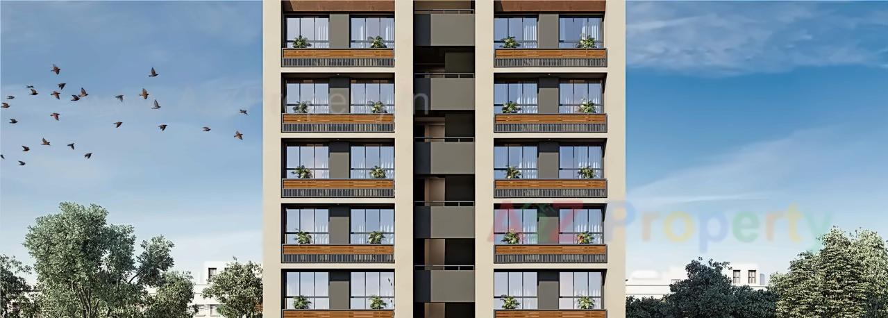 3D Elevation of real estate project Simandhar Residency located at Paldi, Ahmedabad, Gujarat