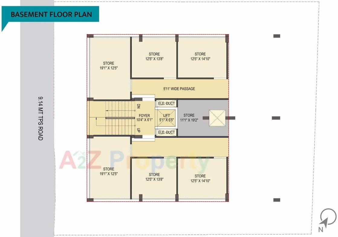 Layout of real estate project Simandhar Residency located at Paldi, Ahmedabad, Gujarat