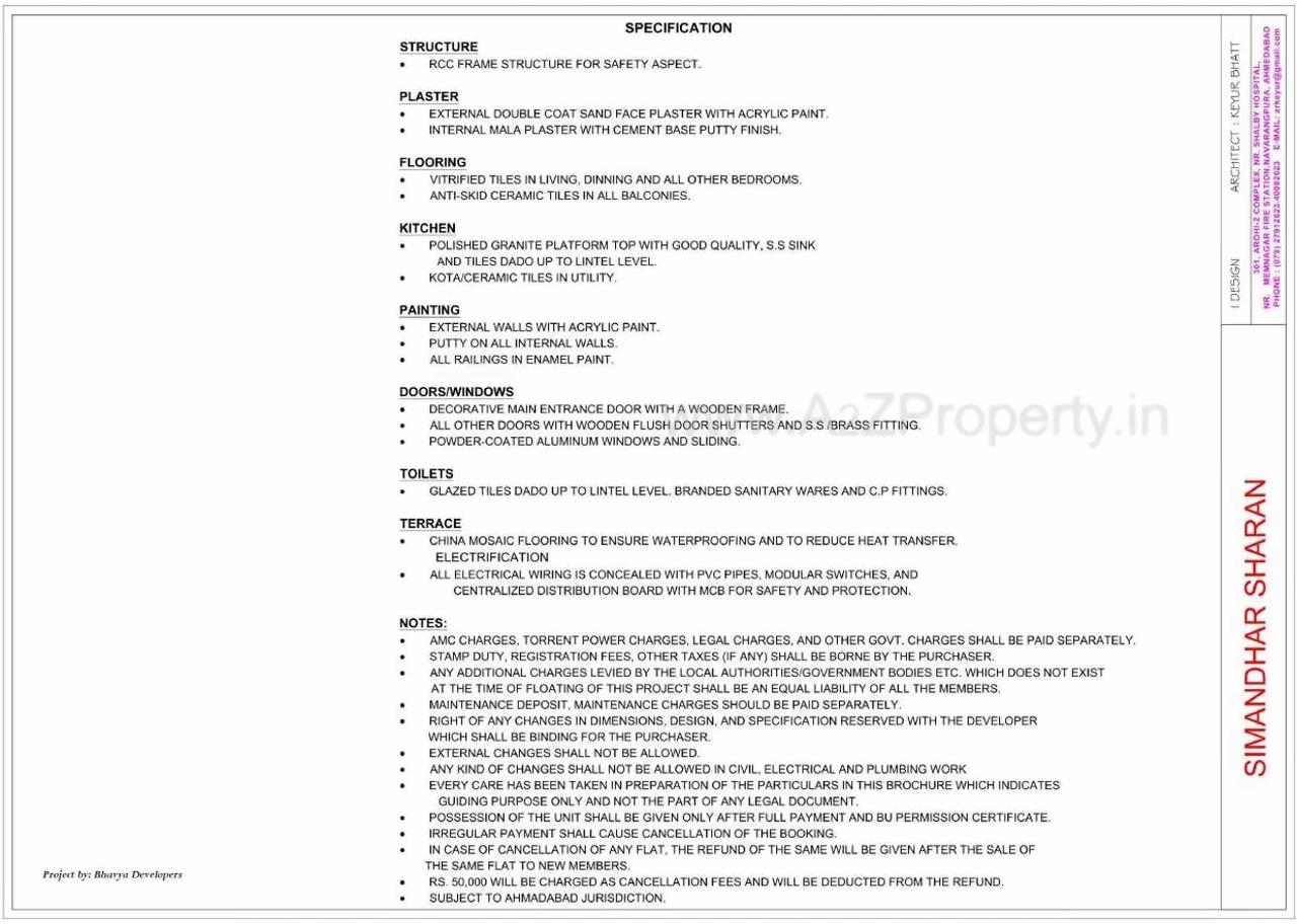  of real estate project Simandhar Sharan located at Ghatlodiya, Ahmedabad, Gujarat