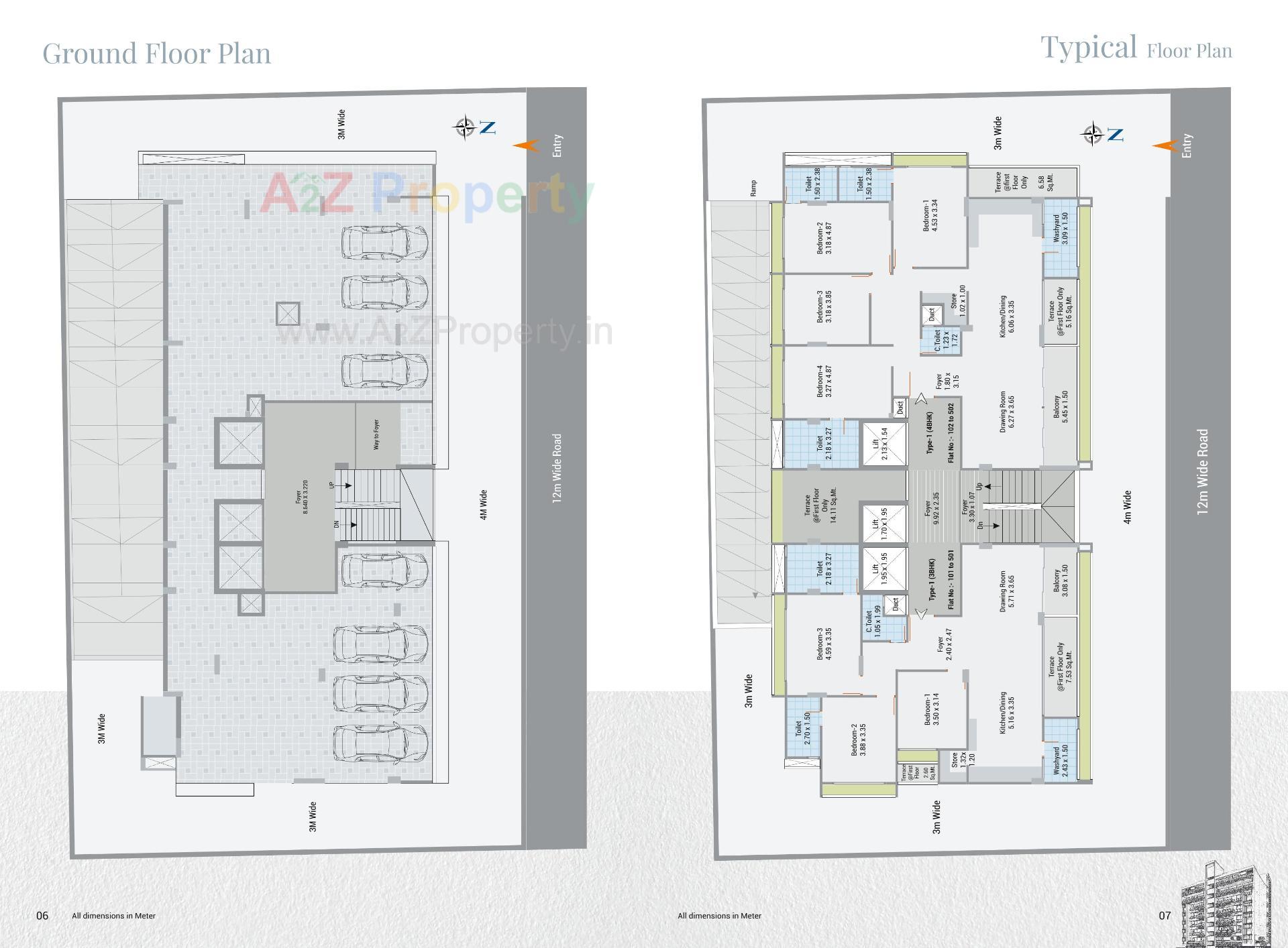 Layout of real estate project Sindur Sattva located at Wadaj, Ahmedabad, Gujarat