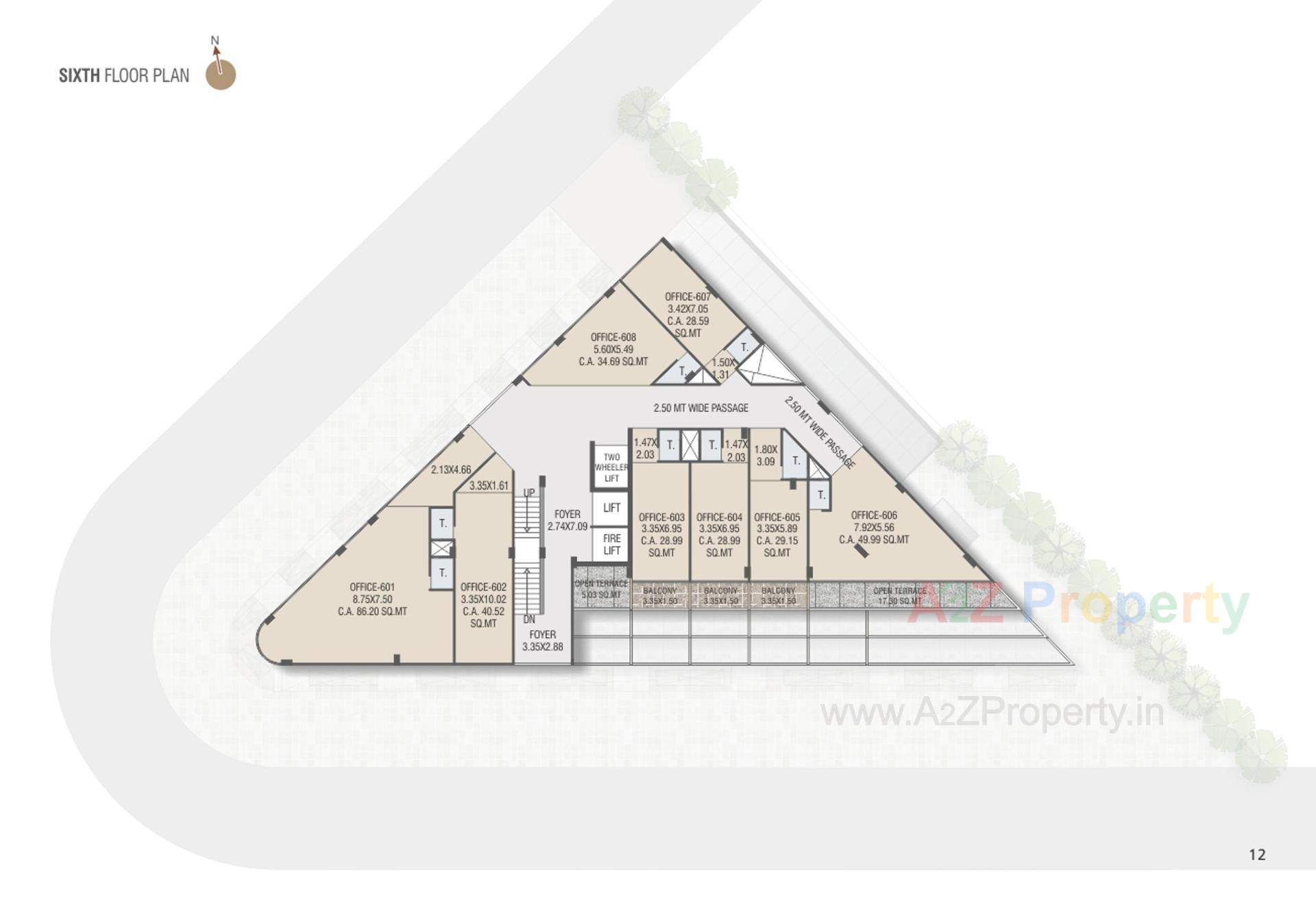 Layout of real estate project Sindur Spectrum located at Wadaj, Ahmedabad, Gujarat