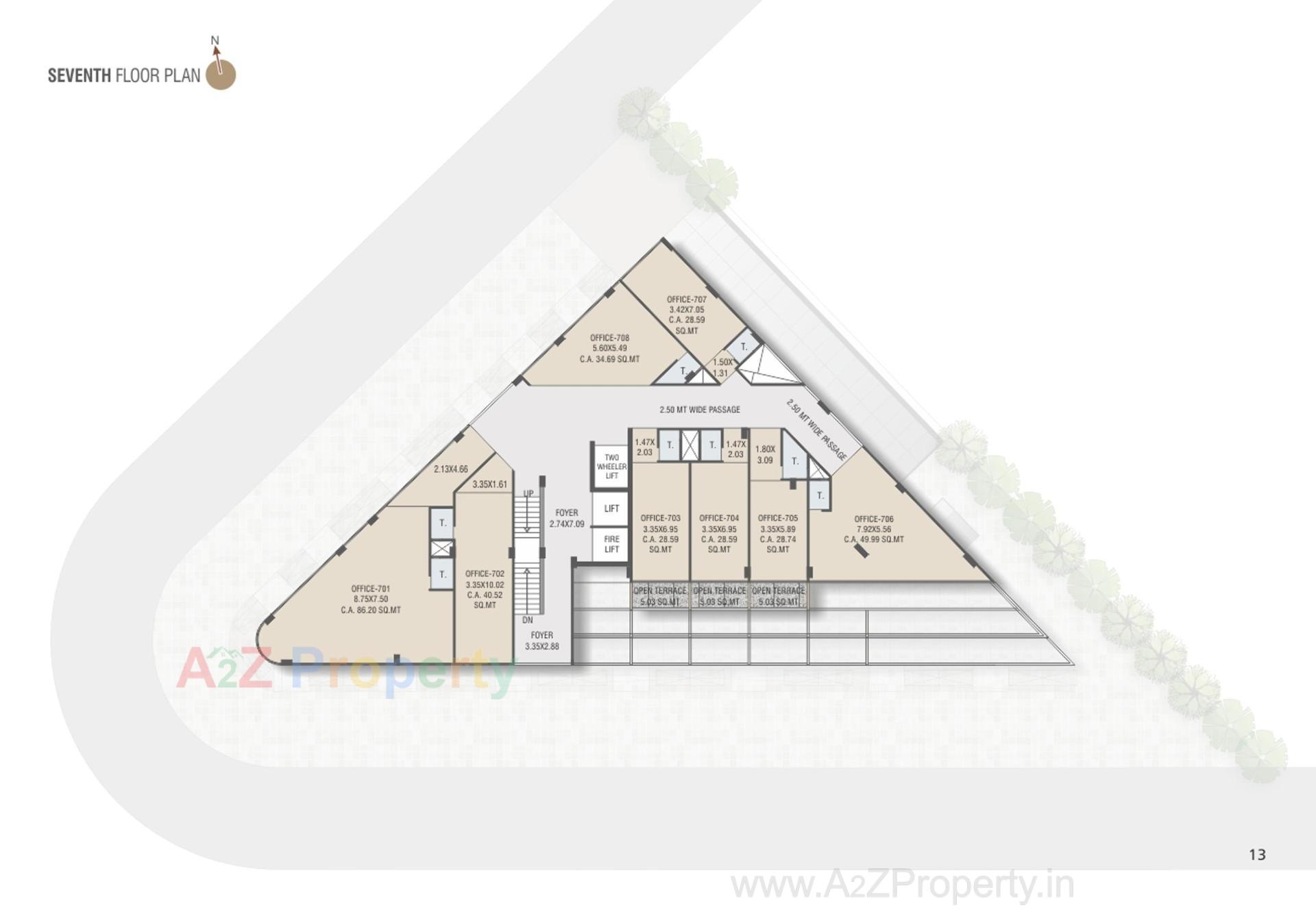 Layout of real estate project Sindur Spectrum located at Wadaj, Ahmedabad, Gujarat