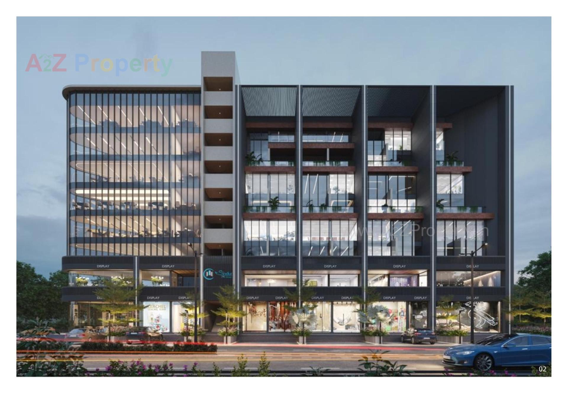 3D Elevation of real estate project Sindur Spectrum located at Wadaj, Ahmedabad, Gujarat