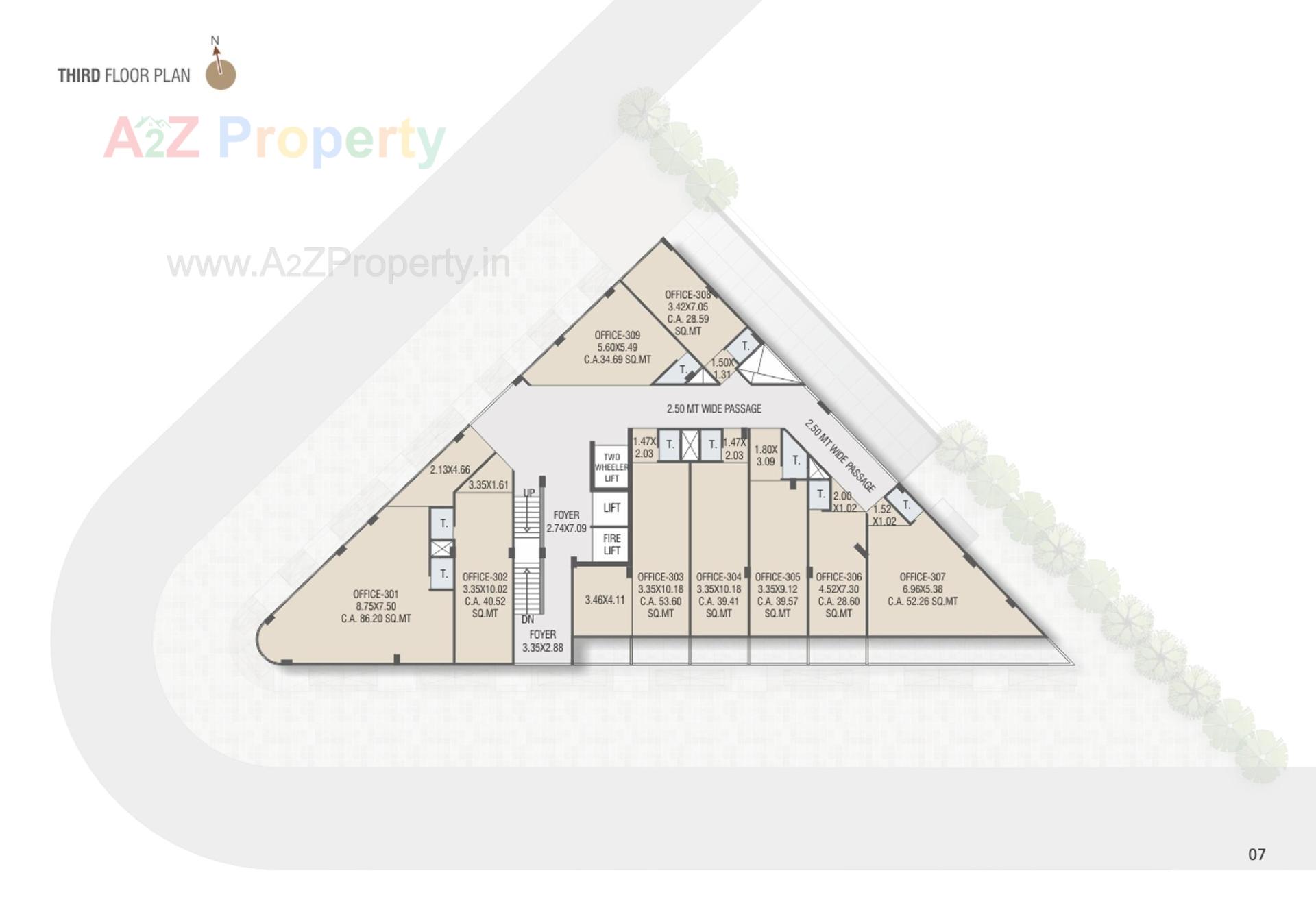 Layout of real estate project Sindur Spectrum located at Wadaj, Ahmedabad, Gujarat