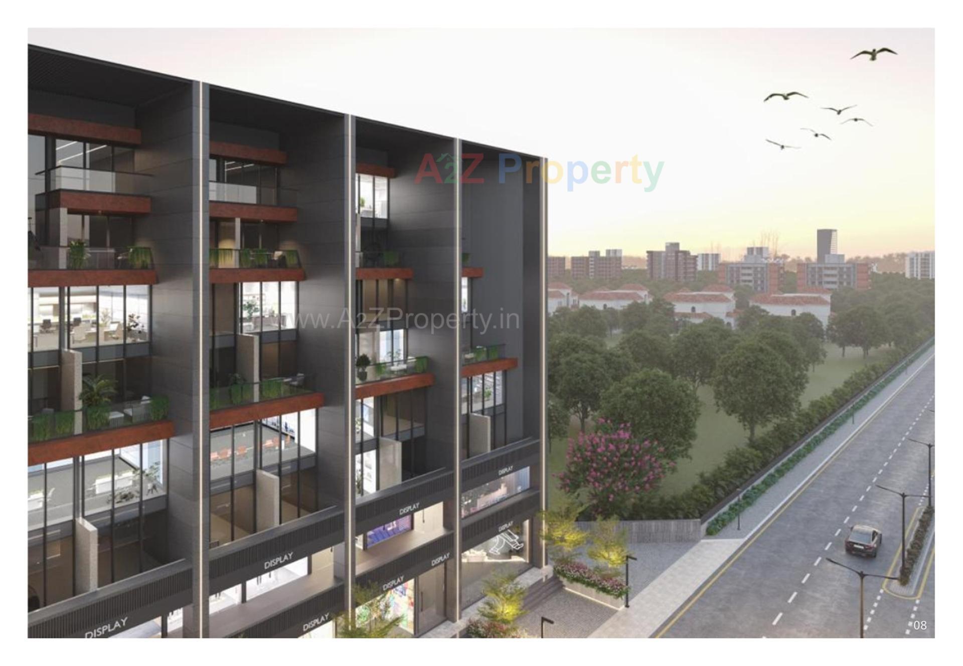 3D Elevation of real estate project Sindur Spectrum located at Wadaj, Ahmedabad, Gujarat