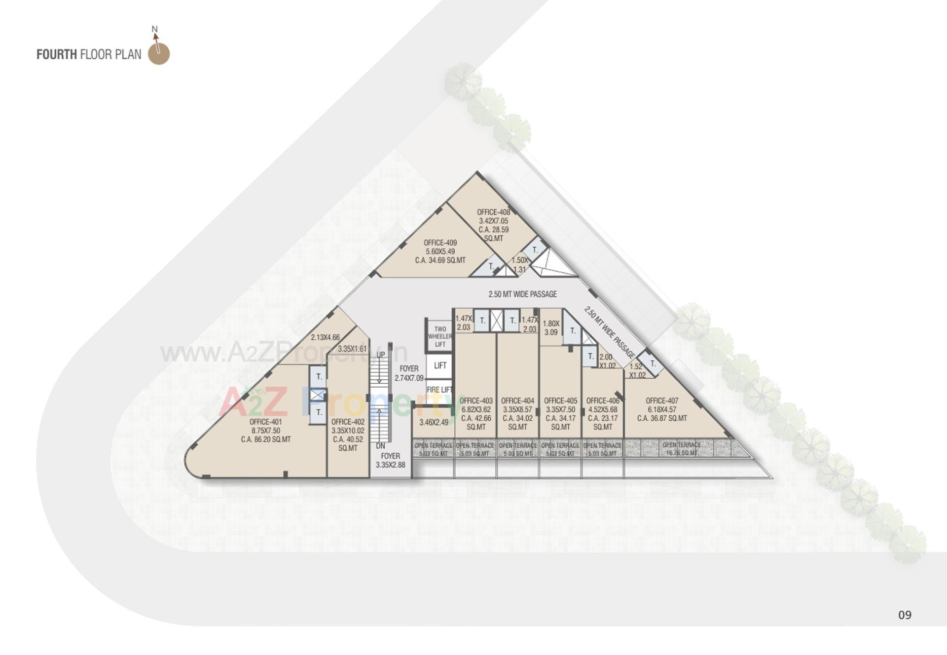 Layout of real estate project Sindur Spectrum located at Wadaj, Ahmedabad, Gujarat