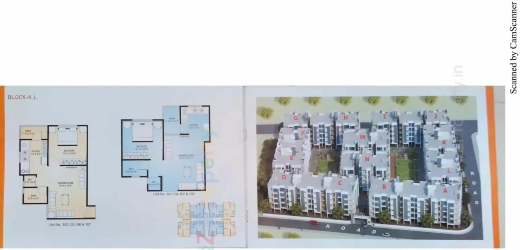 Layout of real estate project Sitaram City located at Vastral, Ahmedabad, Gujarat