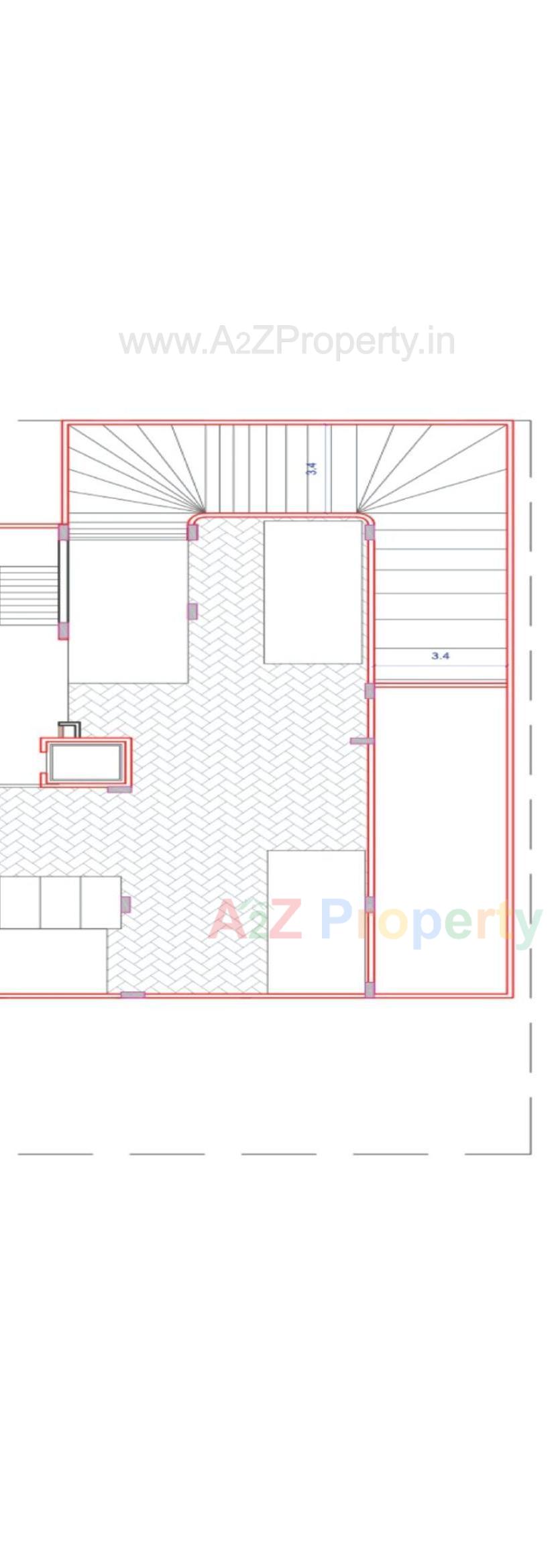 Layout of real estate project Sivanta Avenue located at Khokhara, Ahmedabad, Gujarat