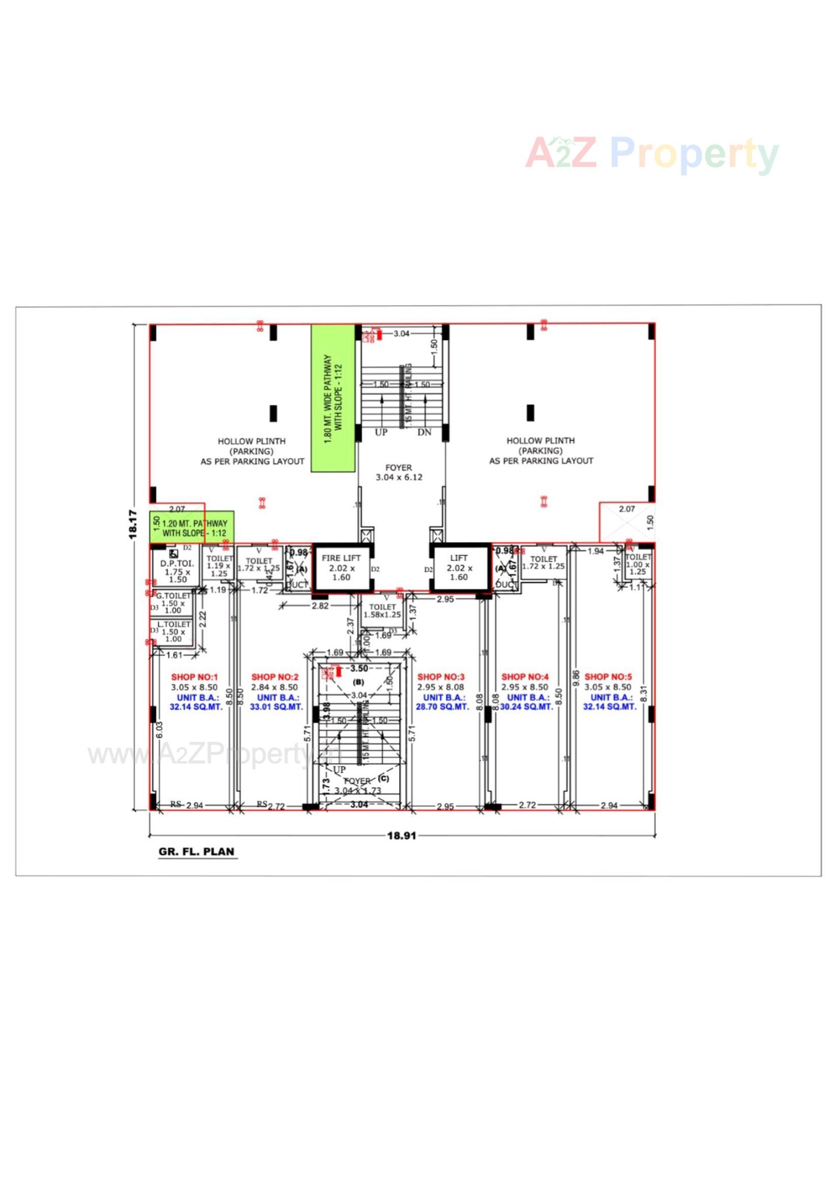 Layout of real estate project Sivanta Avenue located at Khokhara, Ahmedabad, Gujarat
