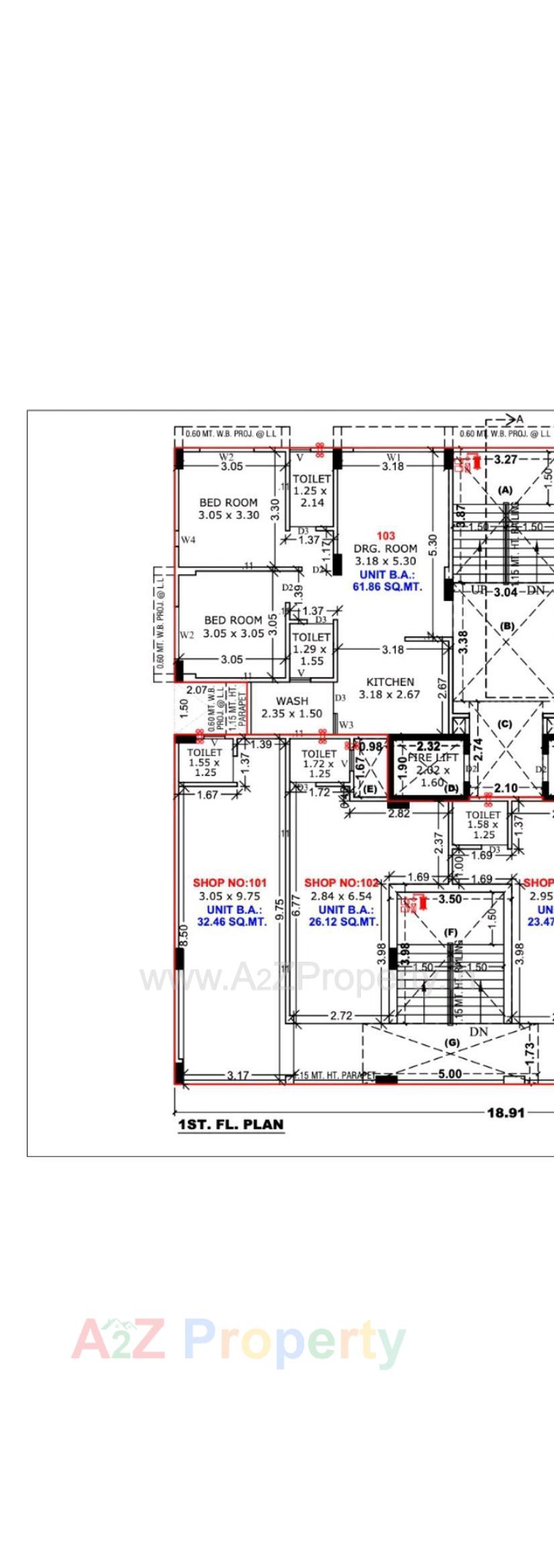 Layout of real estate project Sivanta Avenue located at Khokhara, Ahmedabad, Gujarat
