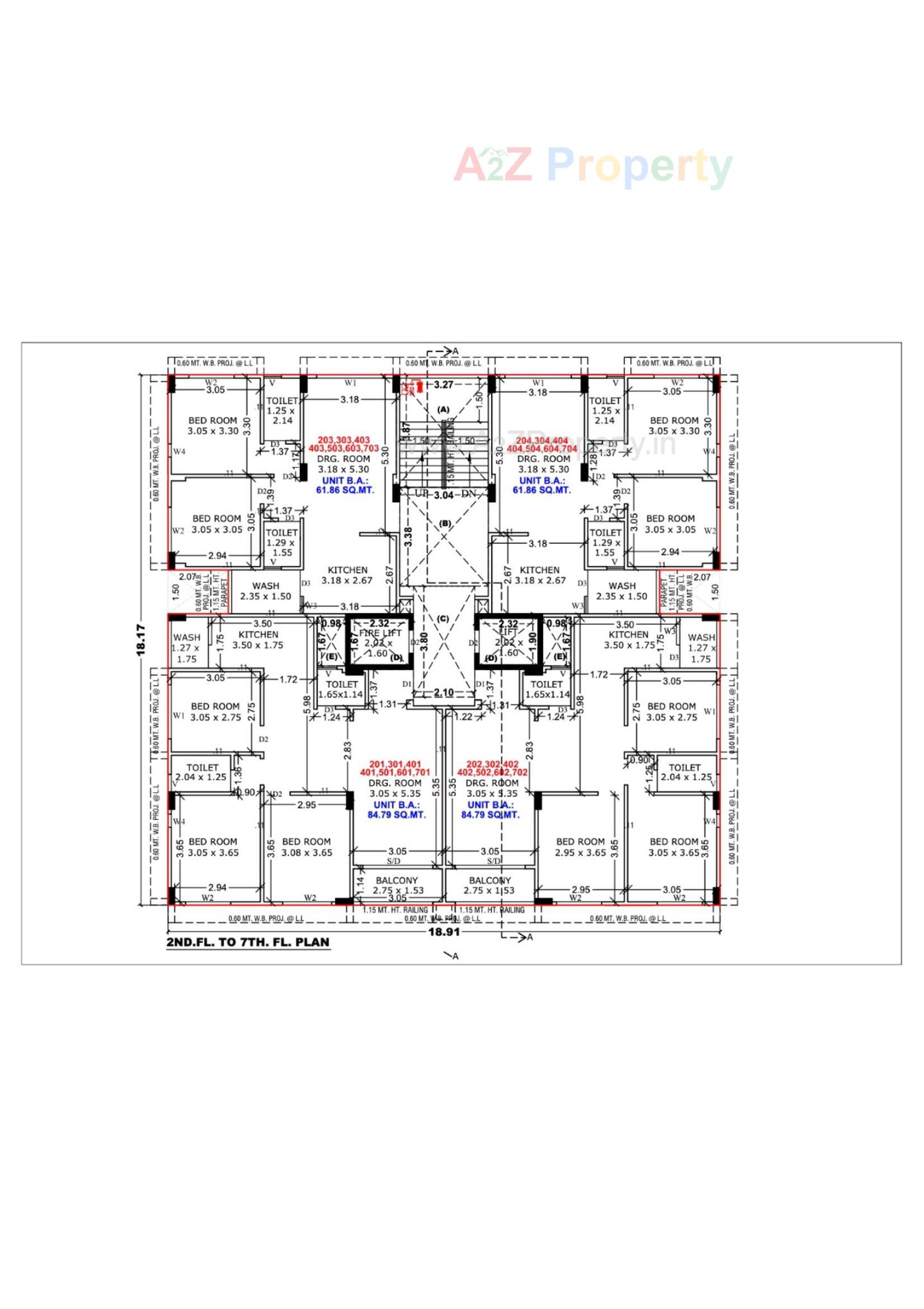 Layout of real estate project Sivanta Avenue located at Khokhara, Ahmedabad, Gujarat