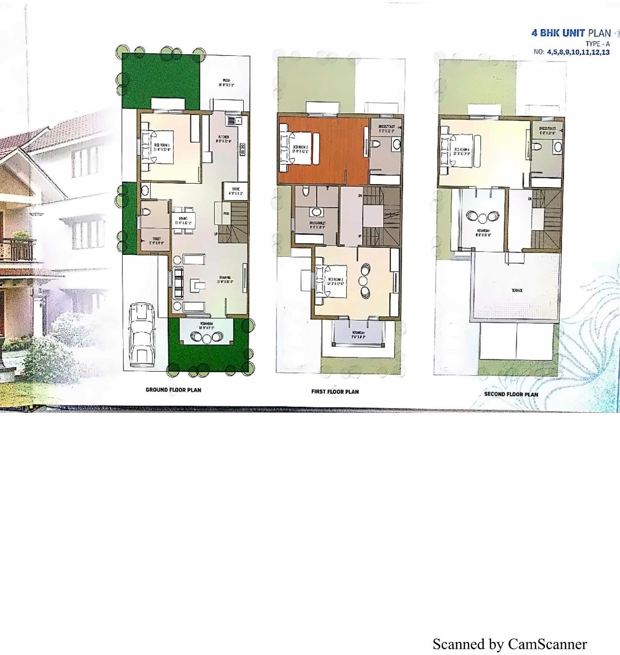 Layout of real estate project Sivanta Villa located at Motera, Ahmedabad, Gujarat