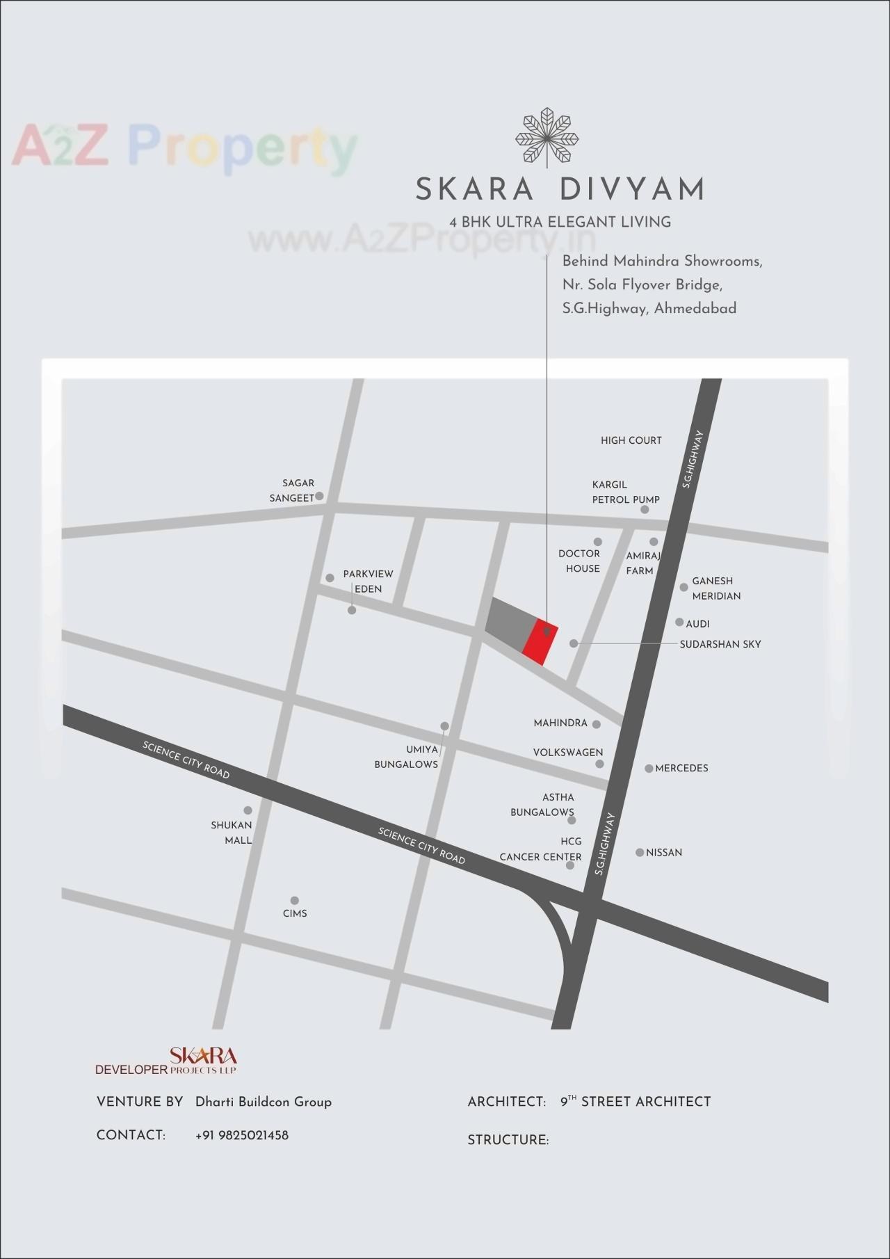  of real estate project Skara Divyam located at Sola, Ahmedabad, Gujarat