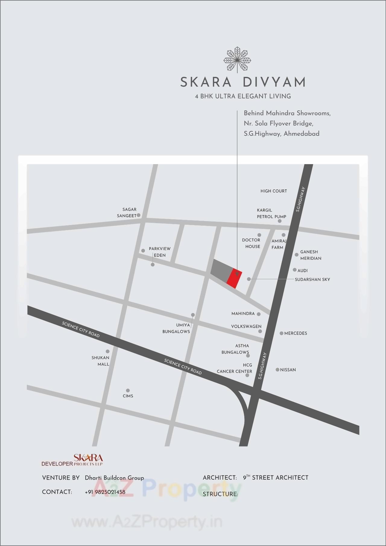  of real estate project Skara Divyam located at Sola, Ahmedabad, Gujarat