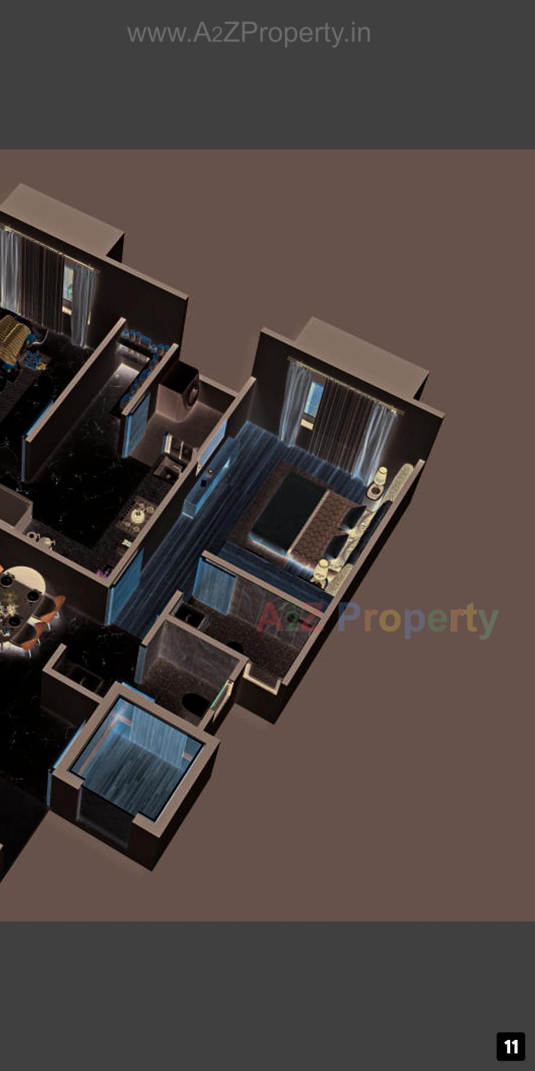 3D Elevation of real estate project Sky Ambience located at Paldi, Ahmedabad, Gujarat