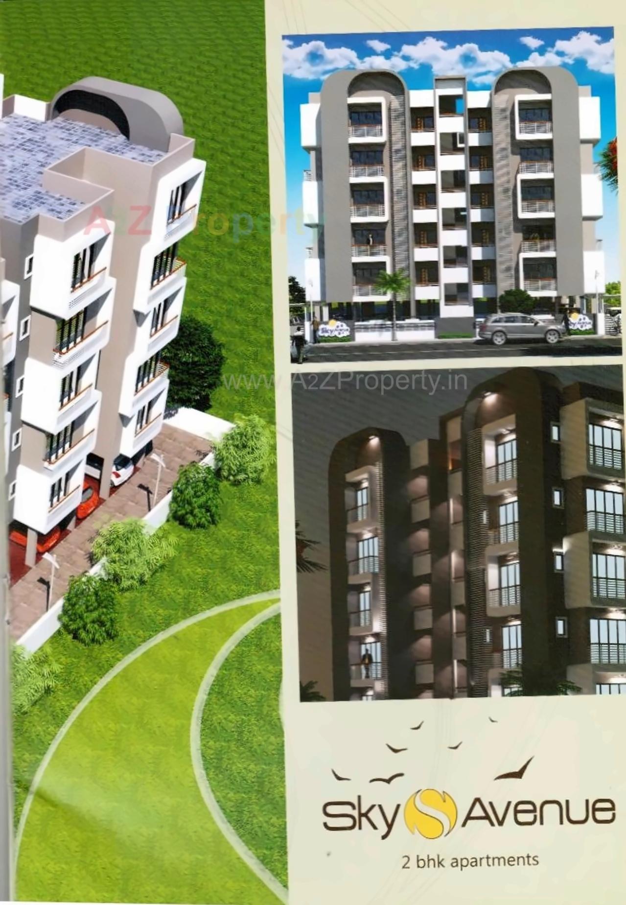 3D Elevation of real estate project Sky Avenue located at Sarkhej, Ahmedabad, Gujarat