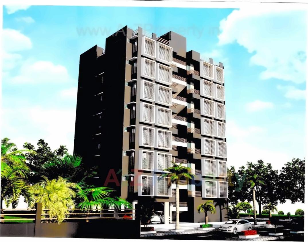 3D Elevation of real estate project Sky Enclave located at Bhadaj, Ahmedabad, Gujarat