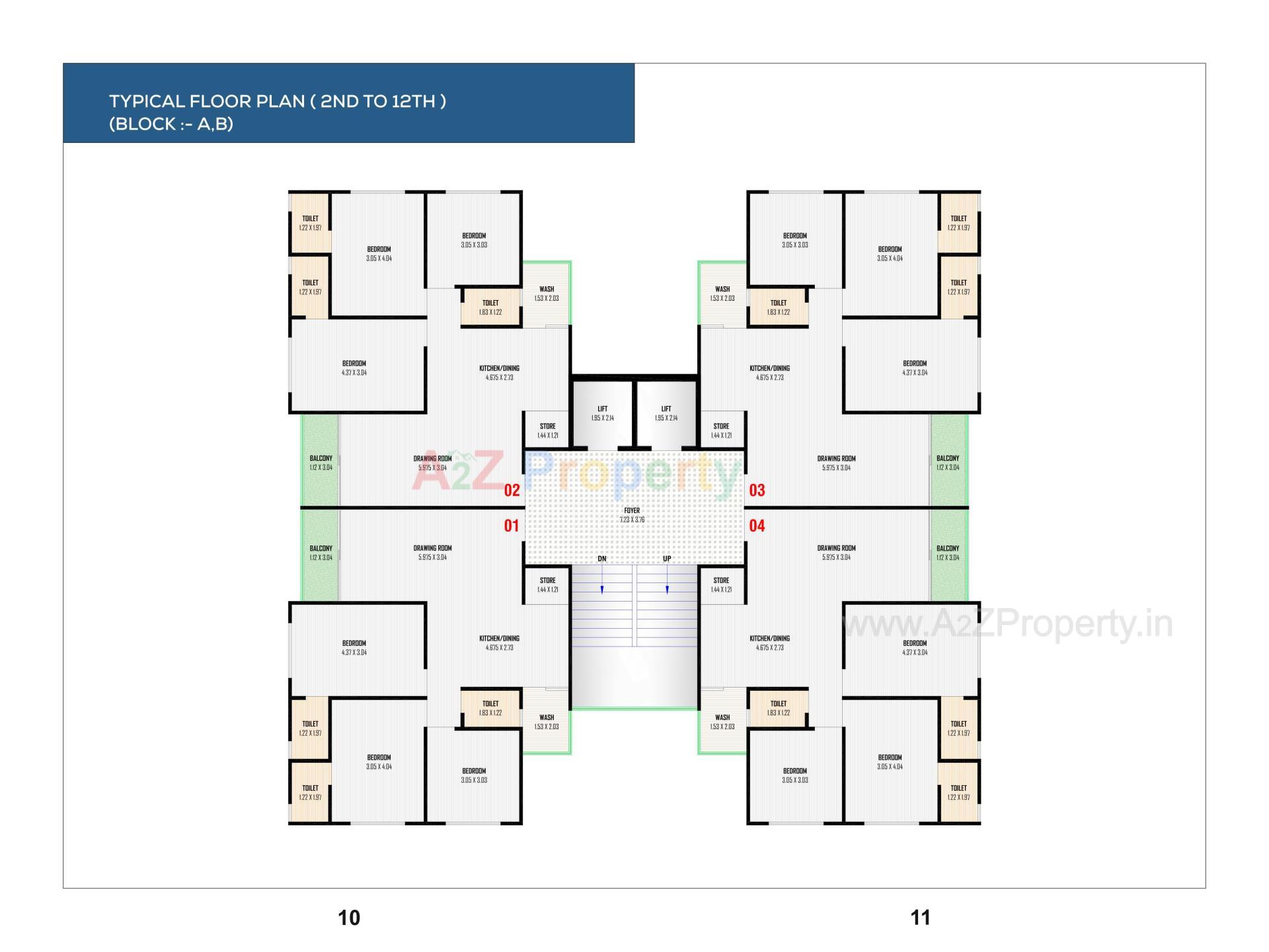 Layout of real estate project Sky Harmony located at Vastral, Ahmedabad, Gujarat