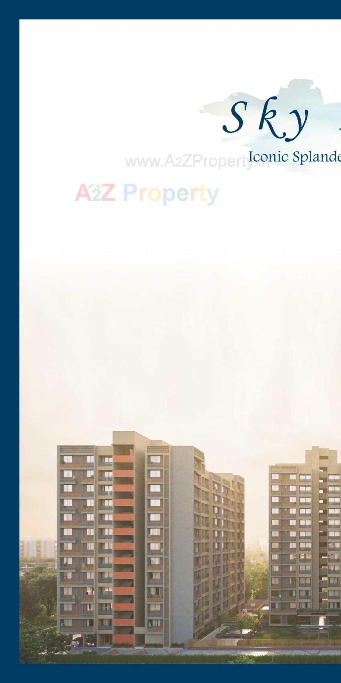 3D Elevation of real estate project Sky Leaf located at Khodiyar, Ahmedabad, Gujarat