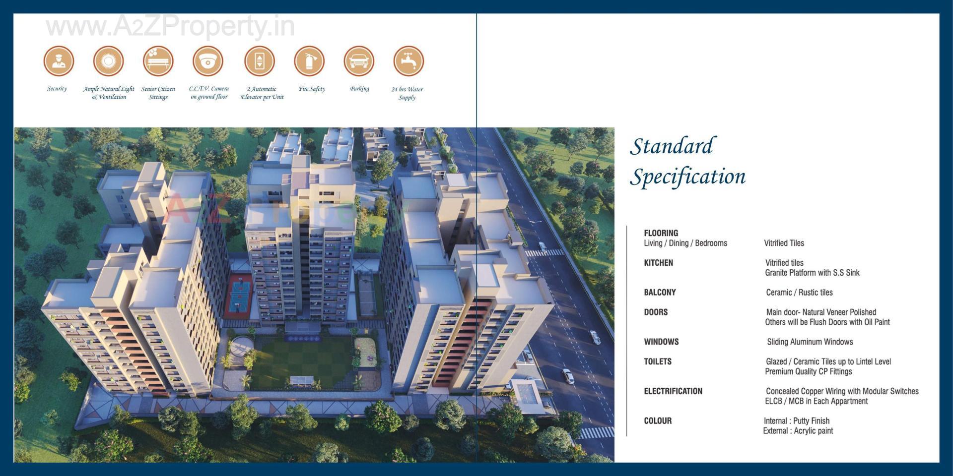  of real estate project Sky Leaf located at Khodiyar, Ahmedabad, Gujarat