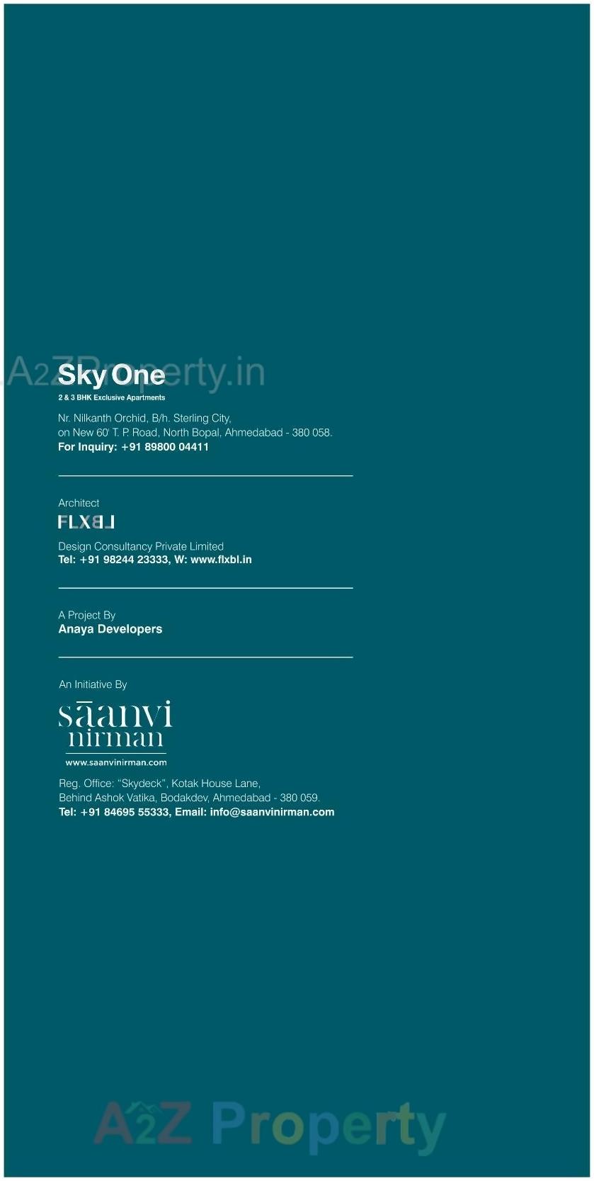  of real estate project Sky One located at City, Ahmedabad, Gujarat