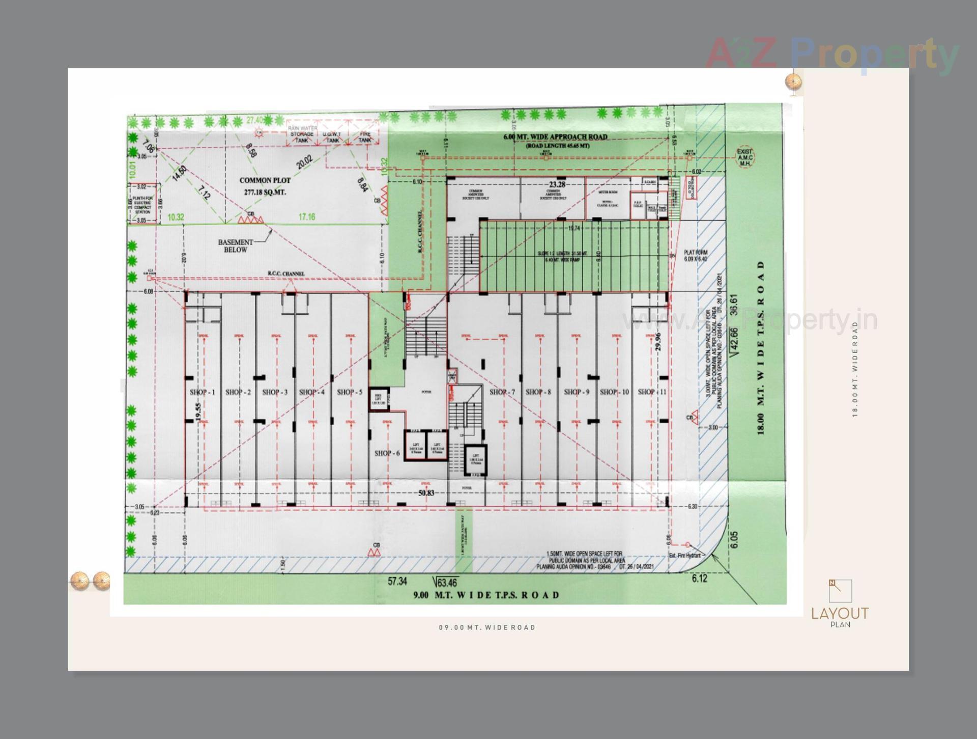 Layout of real estate project Sky Revanta located at Sola, Ahmedabad, Gujarat