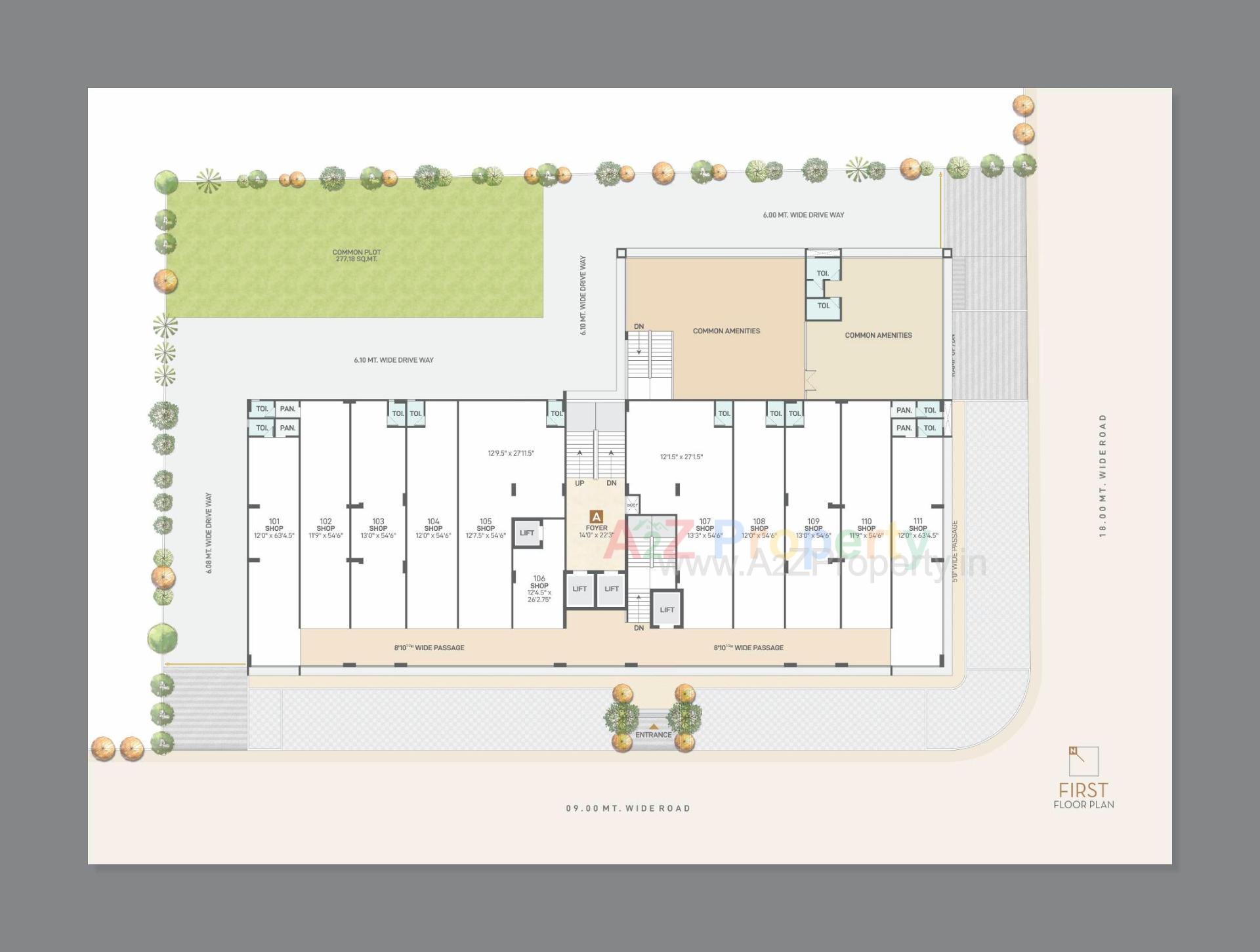 Layout of real estate project Sky Revanta located at Sola, Ahmedabad, Gujarat
