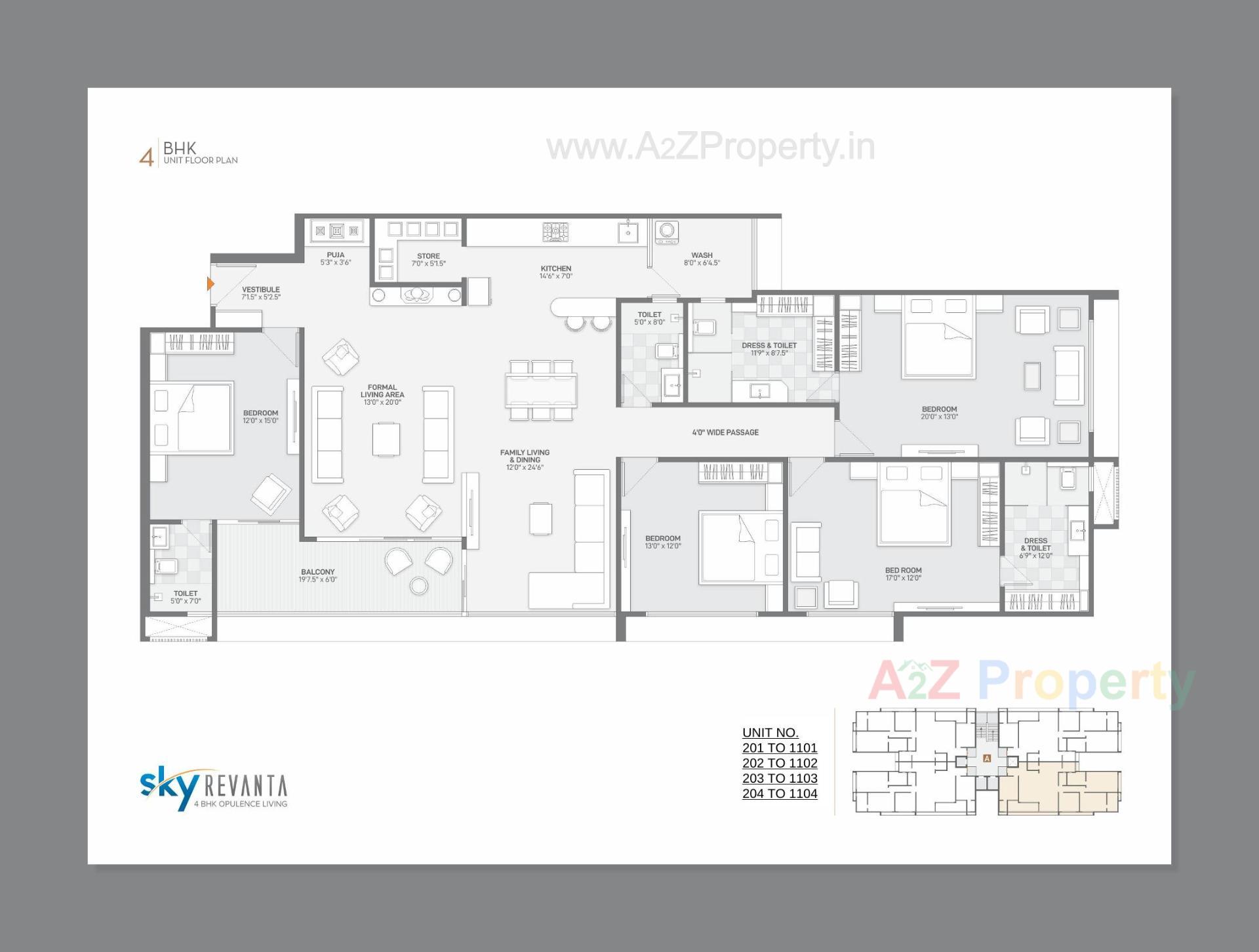 Layout of real estate project Sky Revanta located at Sola, Ahmedabad, Gujarat
