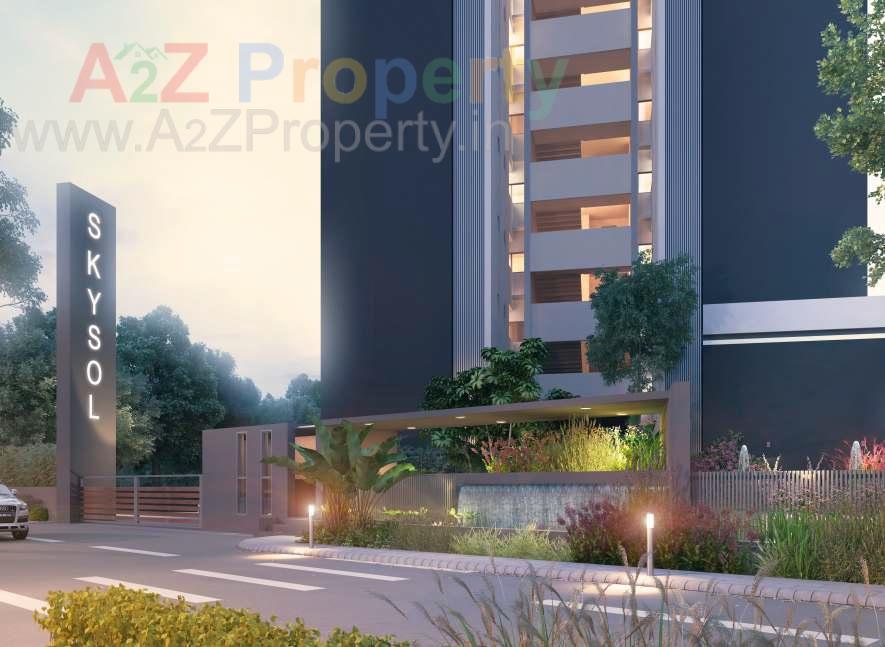 3D Elevation of real estate project Sky Sol located at Ghuma, Ahmedabad, Gujarat