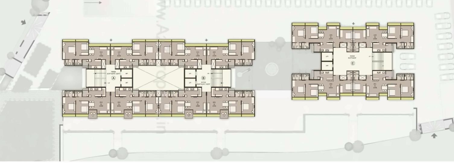 Layout of real estate project Sky Sol located at Ghuma, Ahmedabad, Gujarat