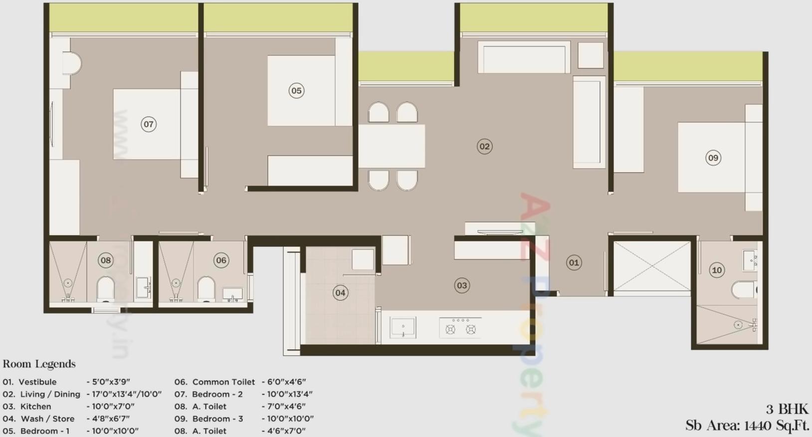 Layout of real estate project Sky Sol located at Ghuma, Ahmedabad, Gujarat