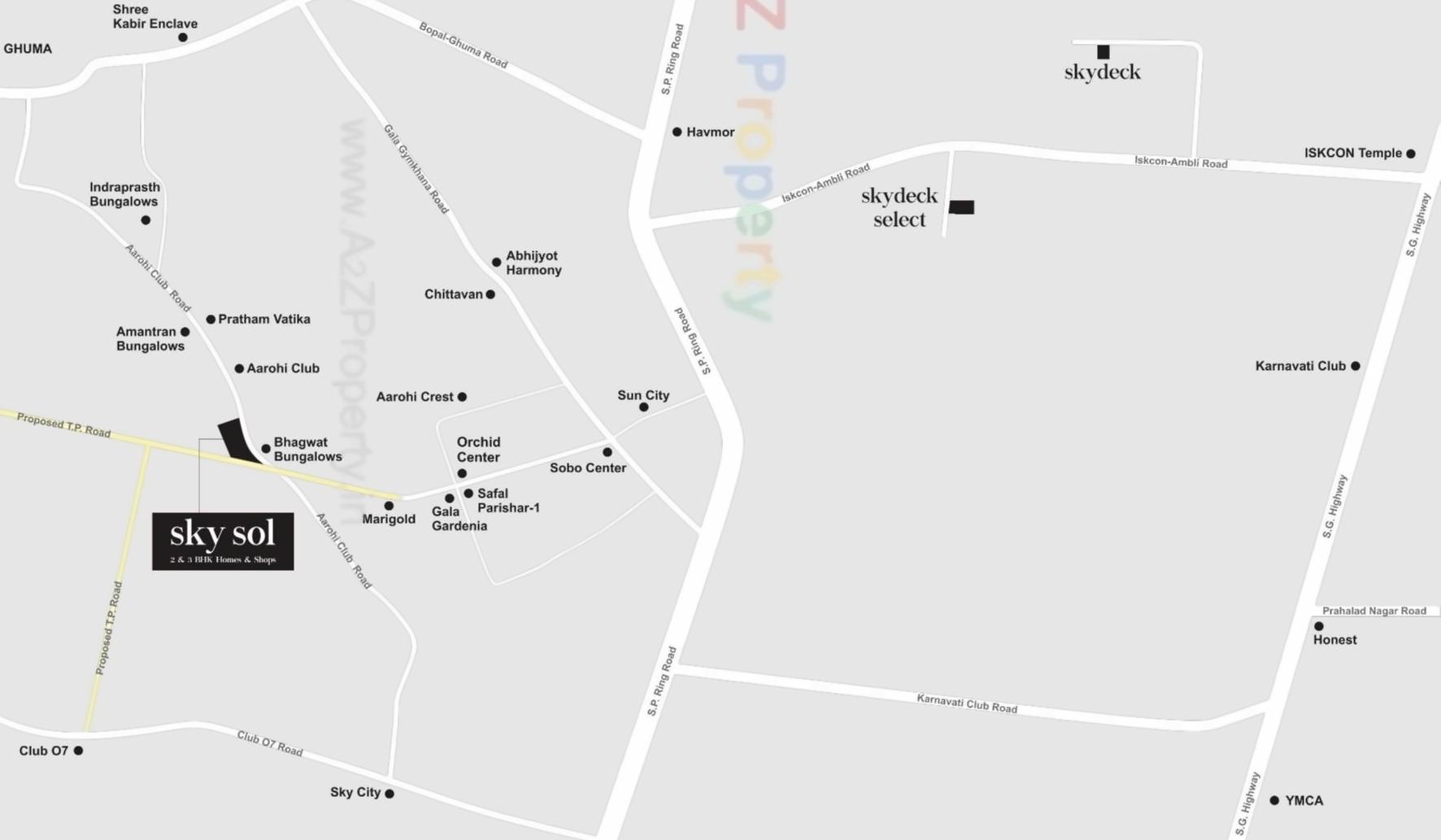  of real estate project Sky Sol located at Ghuma, Ahmedabad, Gujarat