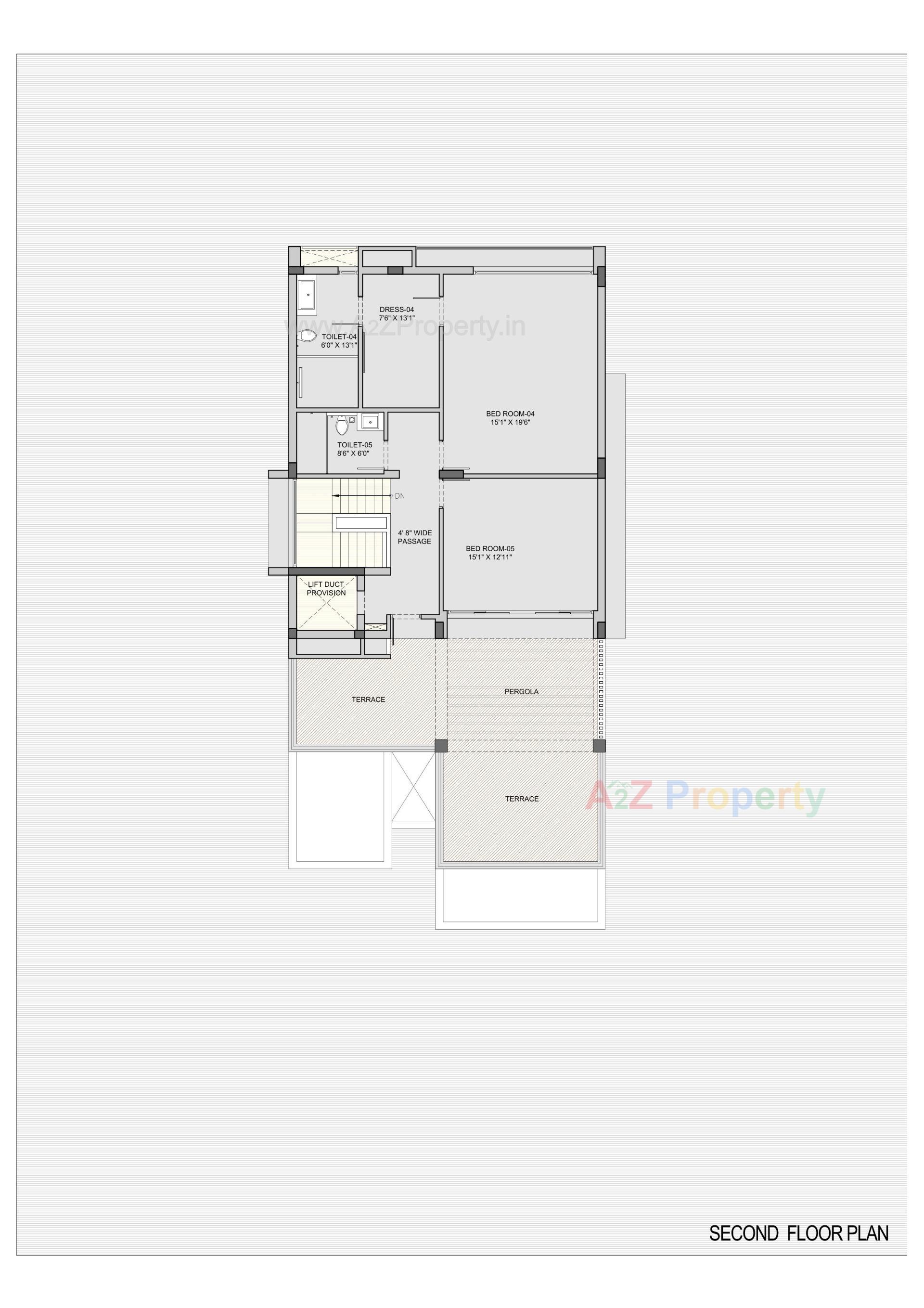 Layout of real estate project Sky Villa located at Shela, Ahmedabad, Gujarat