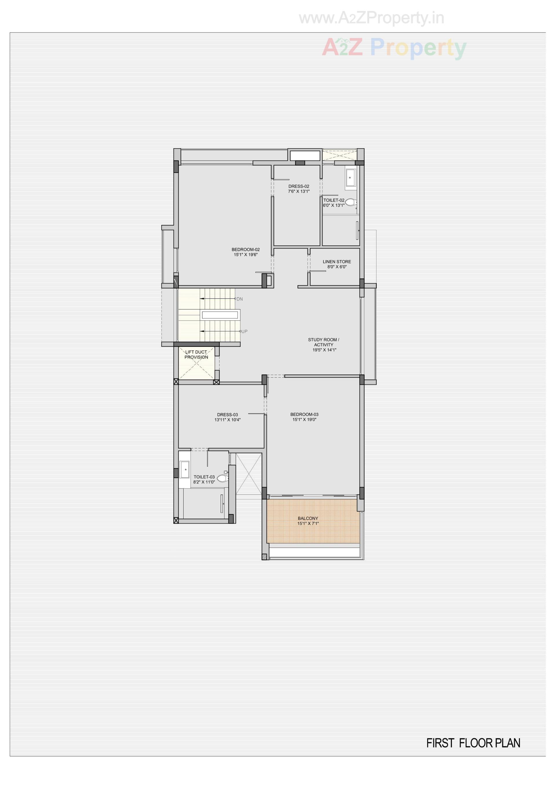 Layout of real estate project Sky Villa located at Shela, Ahmedabad, Gujarat