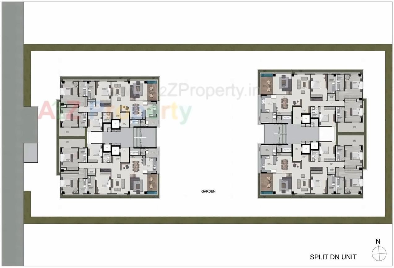 Layout of real estate project Skydeck Select located at Ambli, Ahmedabad, Gujarat