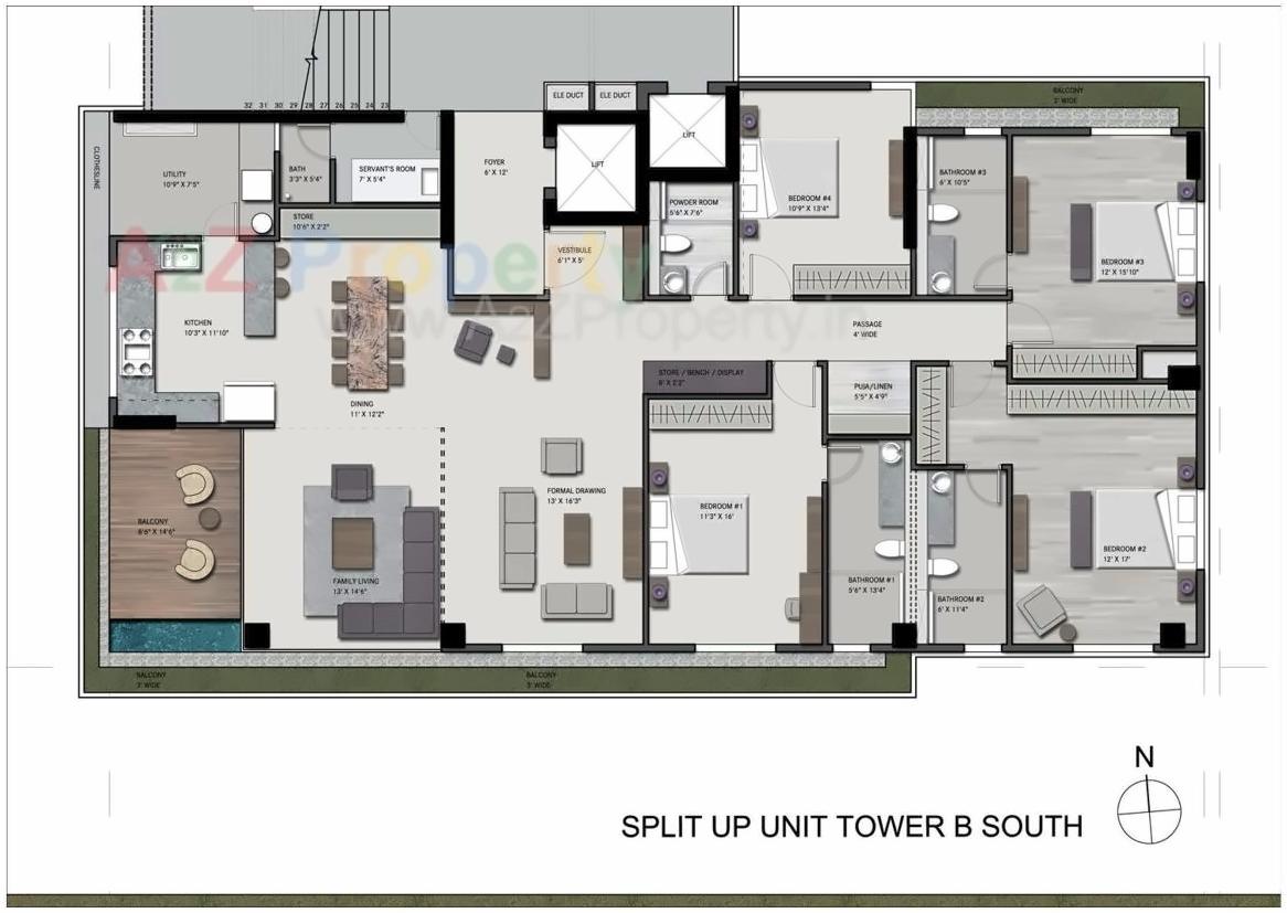 Layout of real estate project Skydeck Select located at Ambli, Ahmedabad, Gujarat