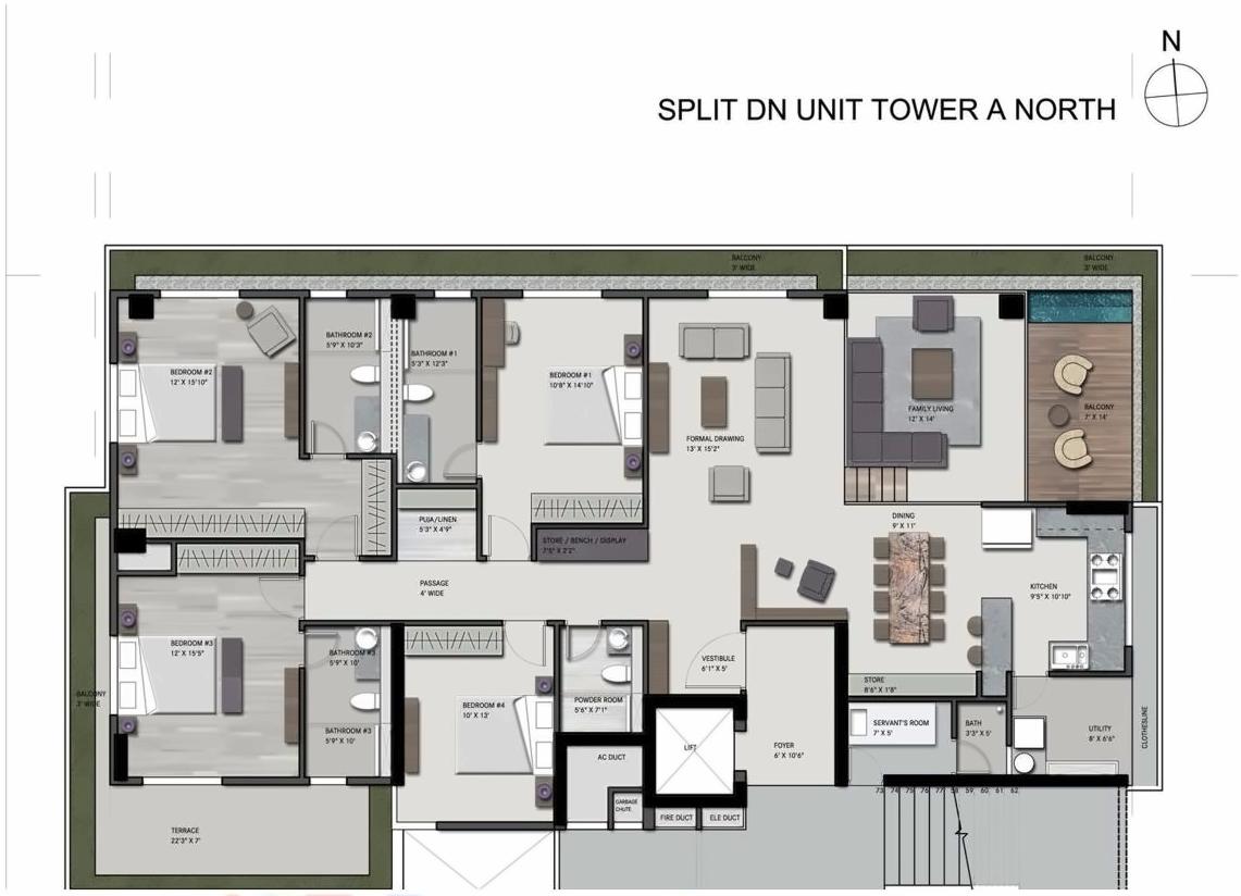 Layout of real estate project Skydeck Select located at Ambli, Ahmedabad, Gujarat