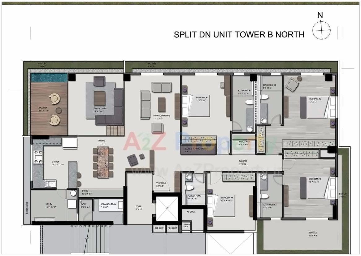 Layout of real estate project Skydeck Select located at Ambli, Ahmedabad, Gujarat