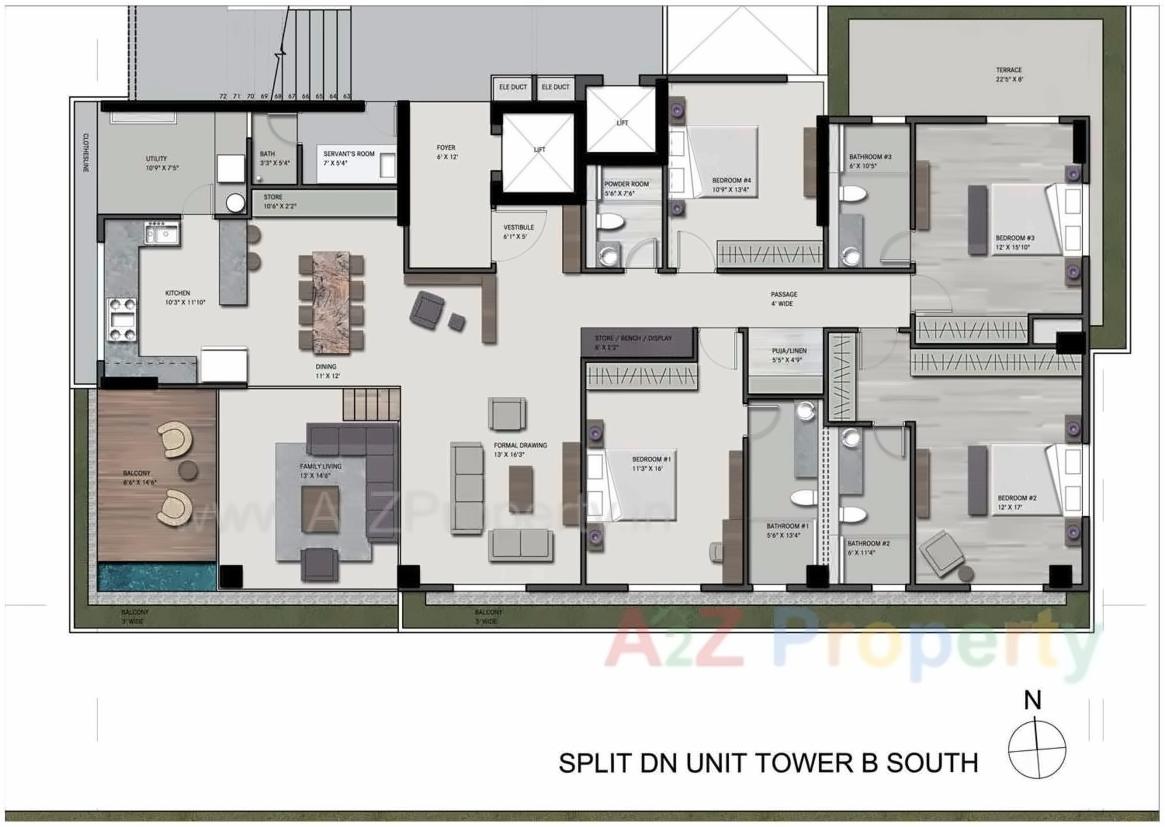 Layout of real estate project Skydeck Select located at Ambli, Ahmedabad, Gujarat