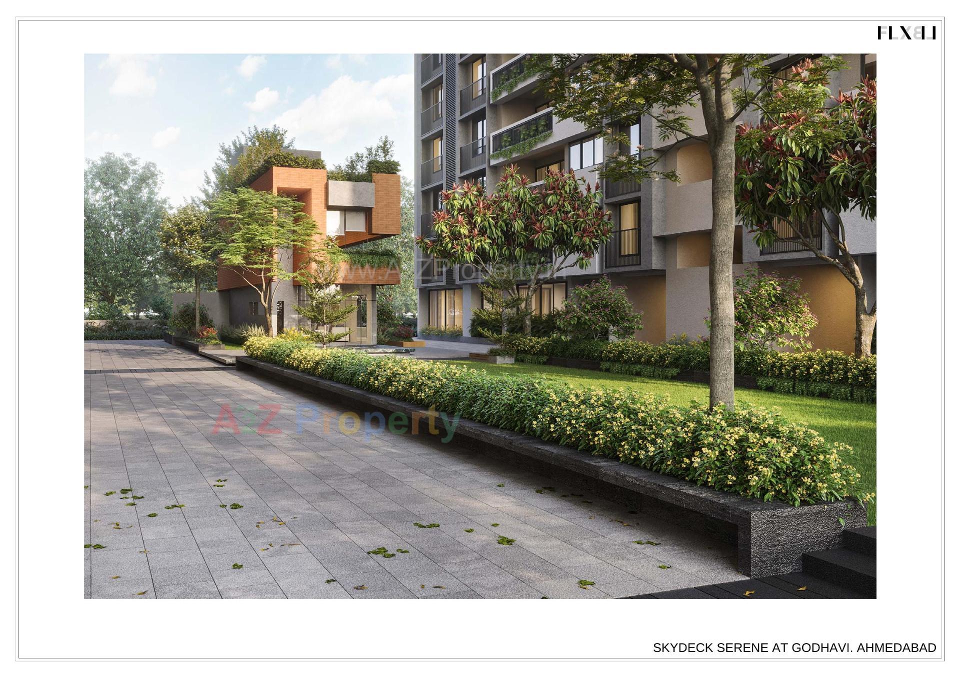 3D Elevation of real estate project Skydeck Serene located at Ghodhavi, Ahmedabad, Gujarat