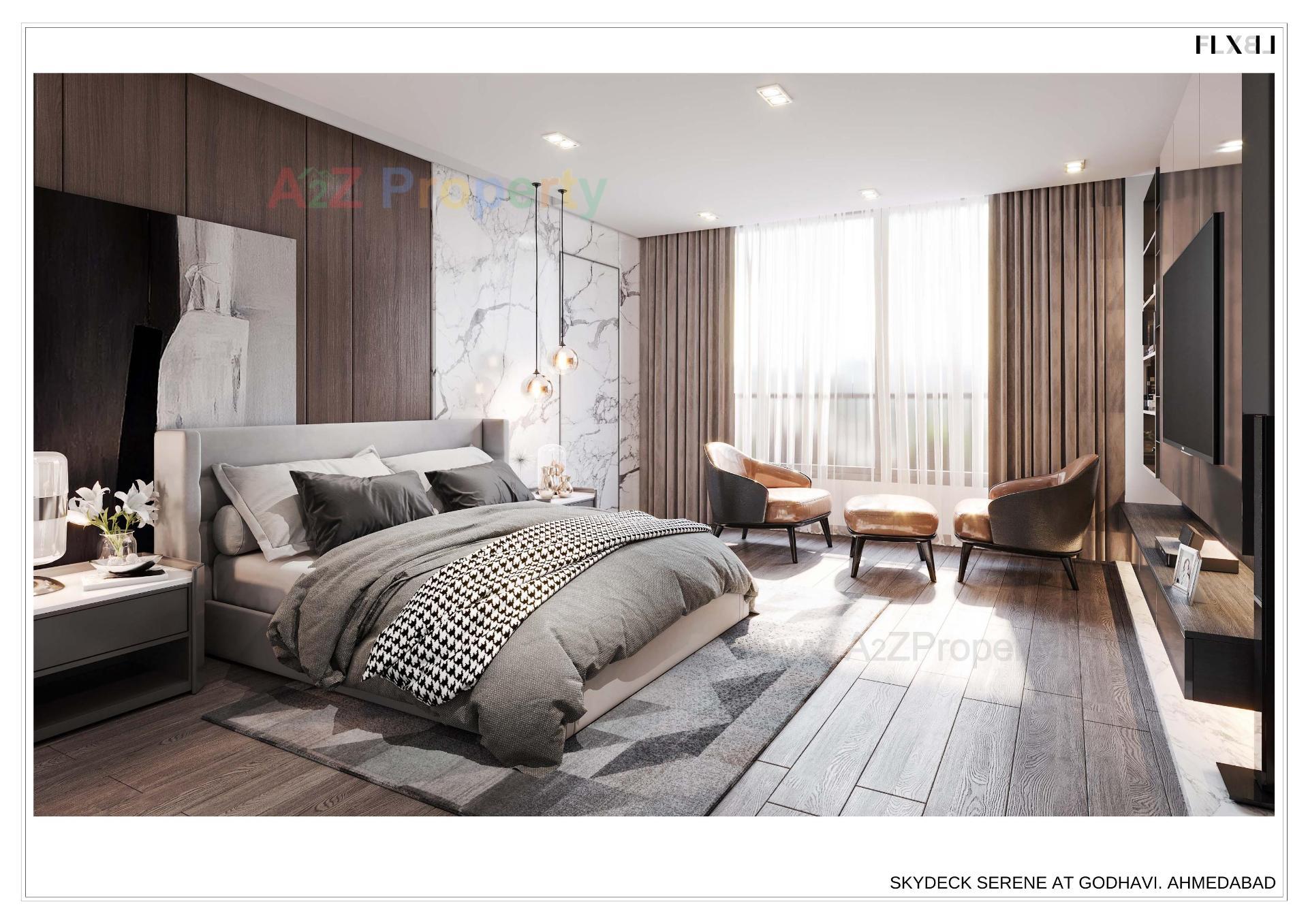 3D Elevation of real estate project Skydeck Serene located at Ghodhavi, Ahmedabad, Gujarat