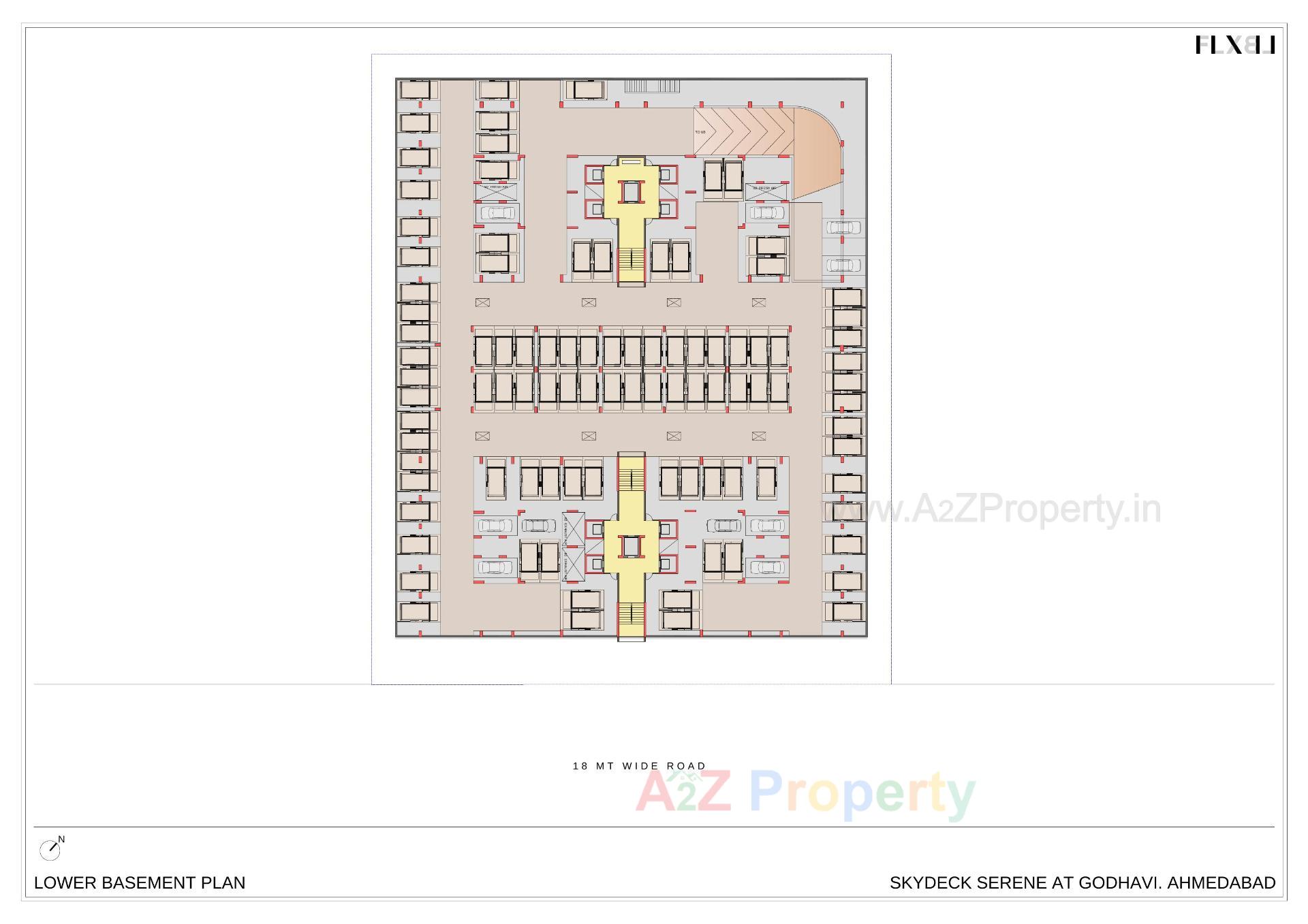 Layout of real estate project Skydeck Serene located at Ghodhavi, Ahmedabad, Gujarat