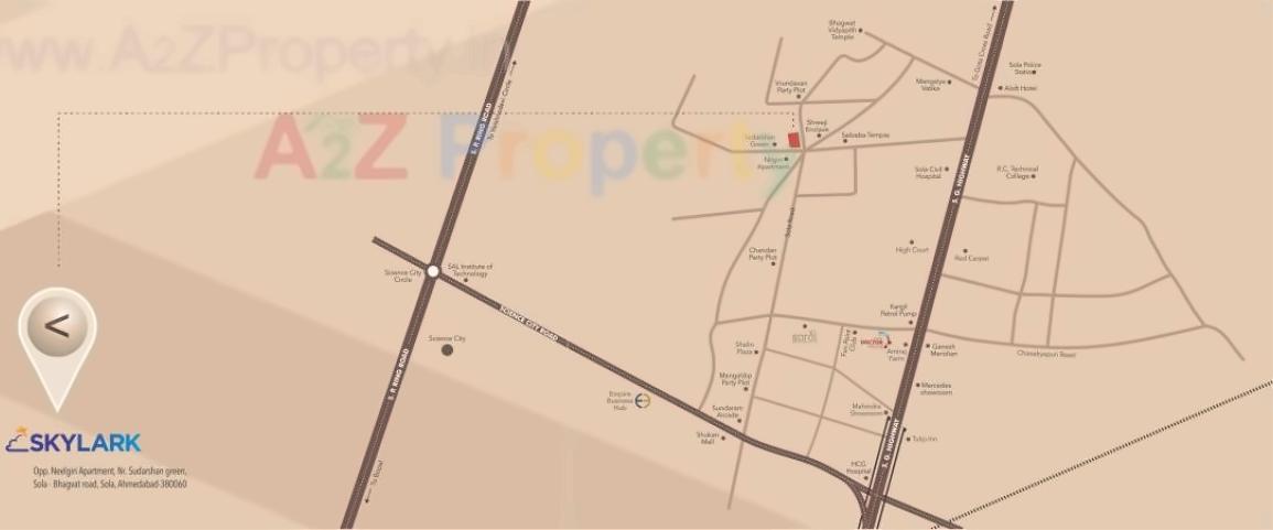  of real estate project Skylark Appartment located at Sola, Ahmedabad, Gujarat