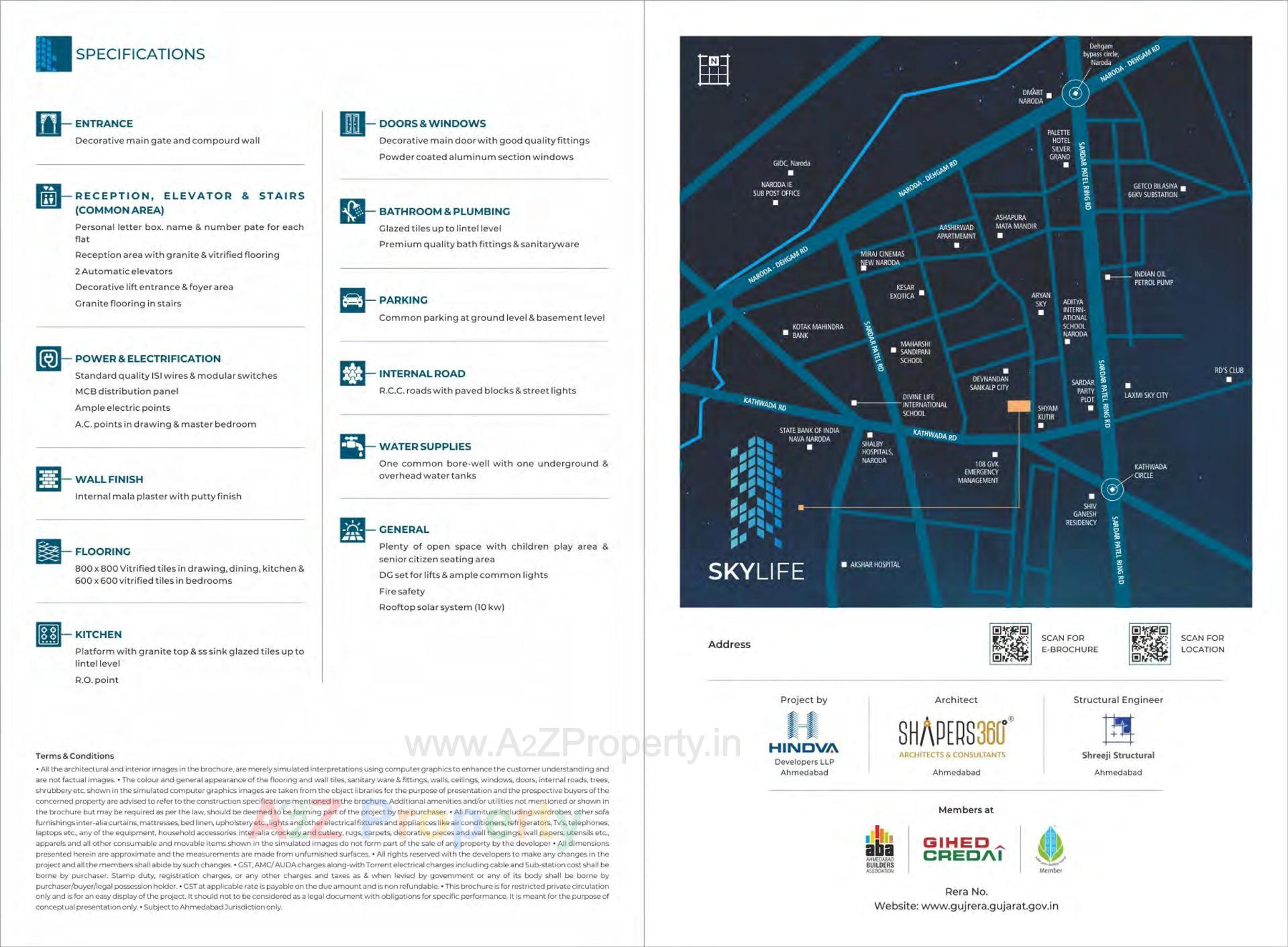  of real estate project Skylife located at Hanspura, Ahmedabad, Gujarat