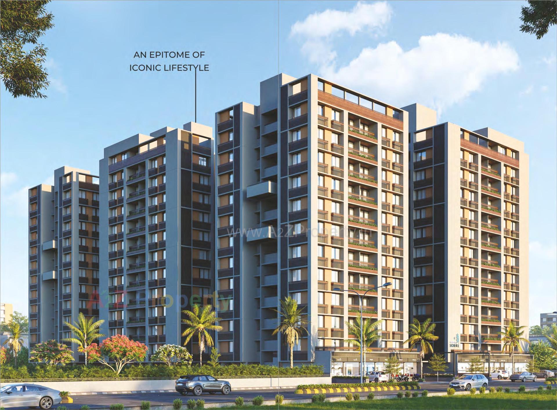 3D Elevation of real estate project Skylife located at Hanspura, Ahmedabad, Gujarat