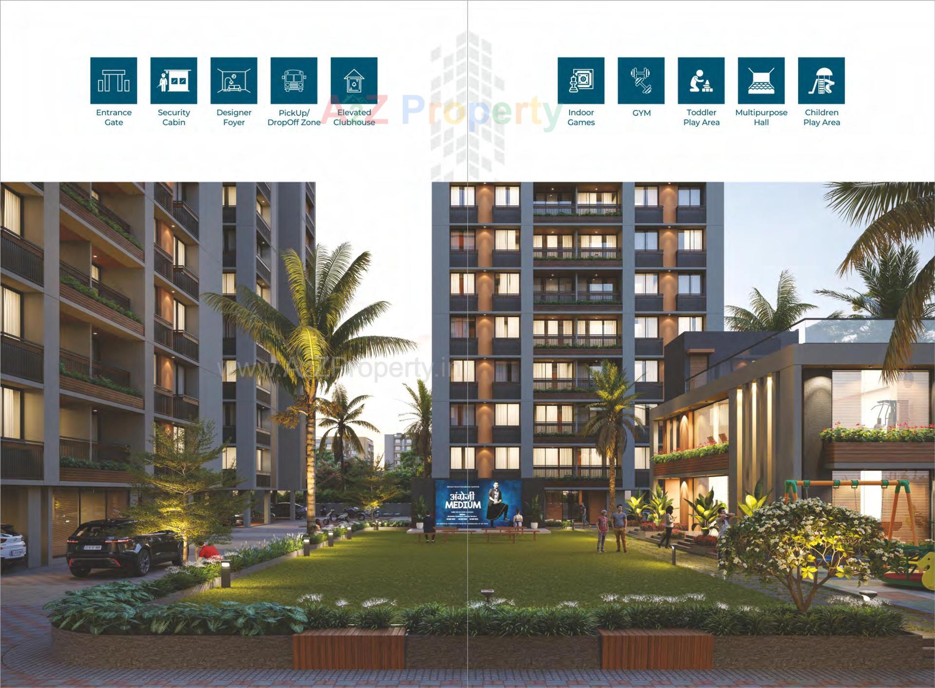 3D Elevation of real estate project Skylife located at Hanspura, Ahmedabad, Gujarat