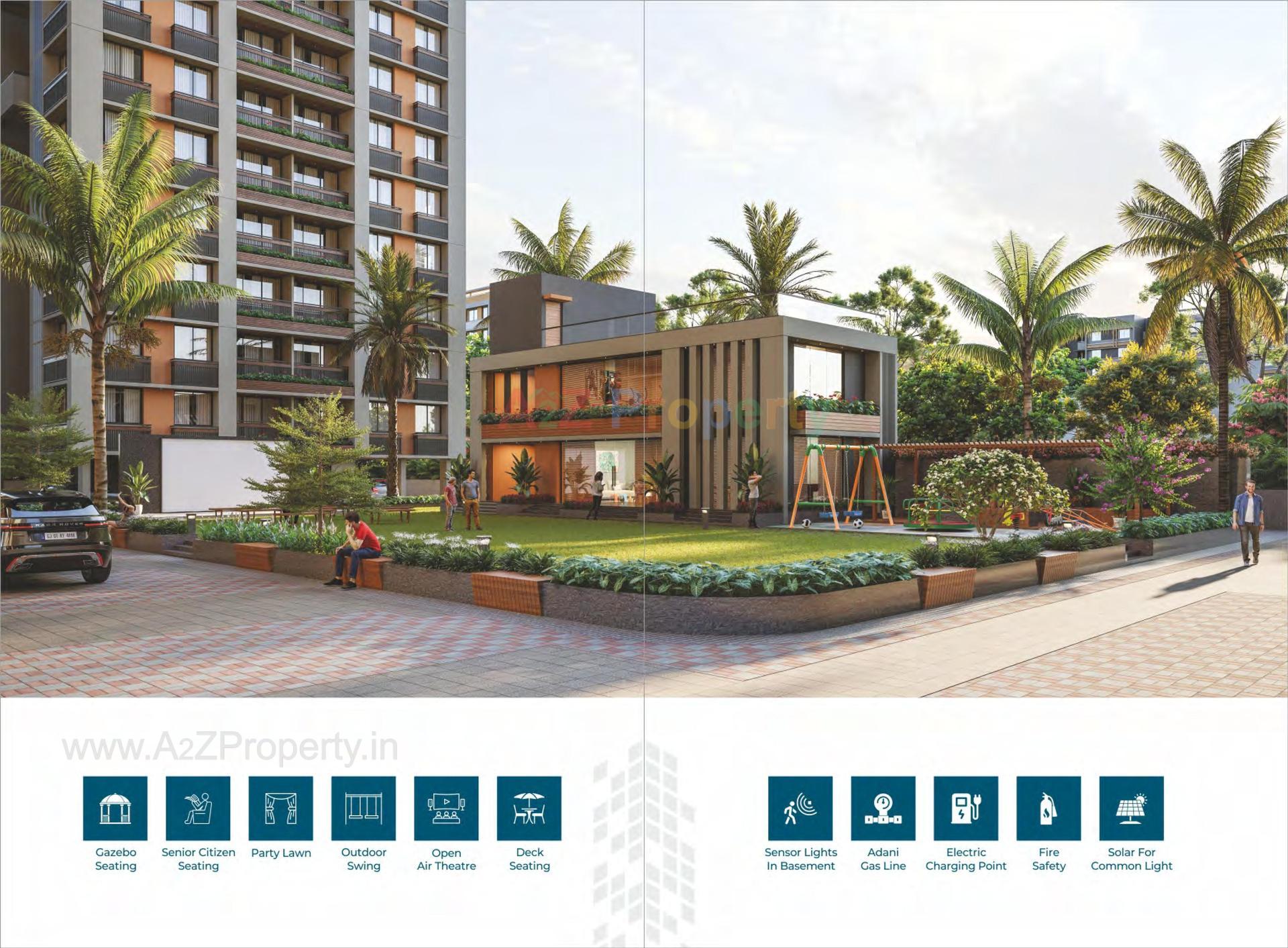 3D Elevation of real estate project Skylife located at Hanspura, Ahmedabad, Gujarat