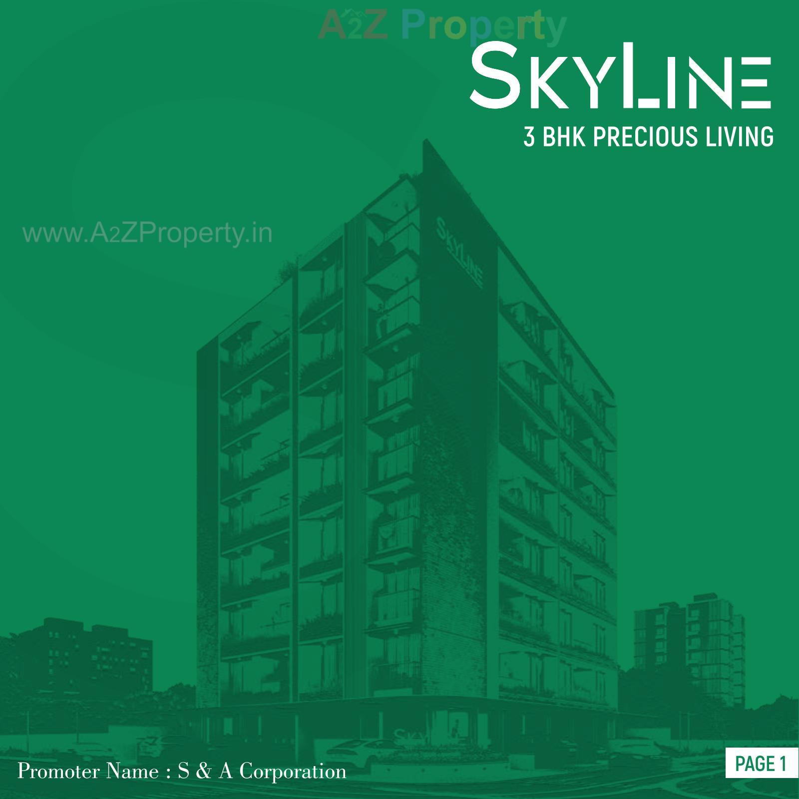 3D Elevation of real estate project Skyline located at Shaikhpur-khanpur, Ahmedabad, Gujarat
