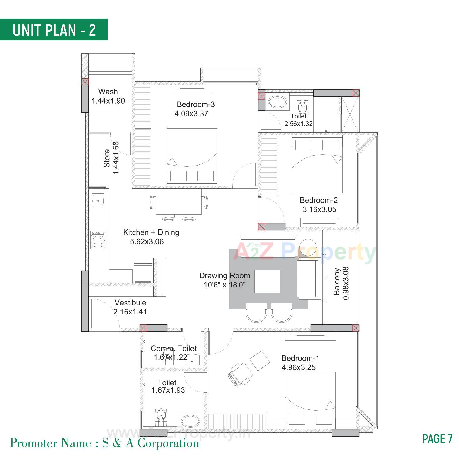 Layout of real estate project Skyline located at Shaikhpur-khanpur, Ahmedabad, Gujarat