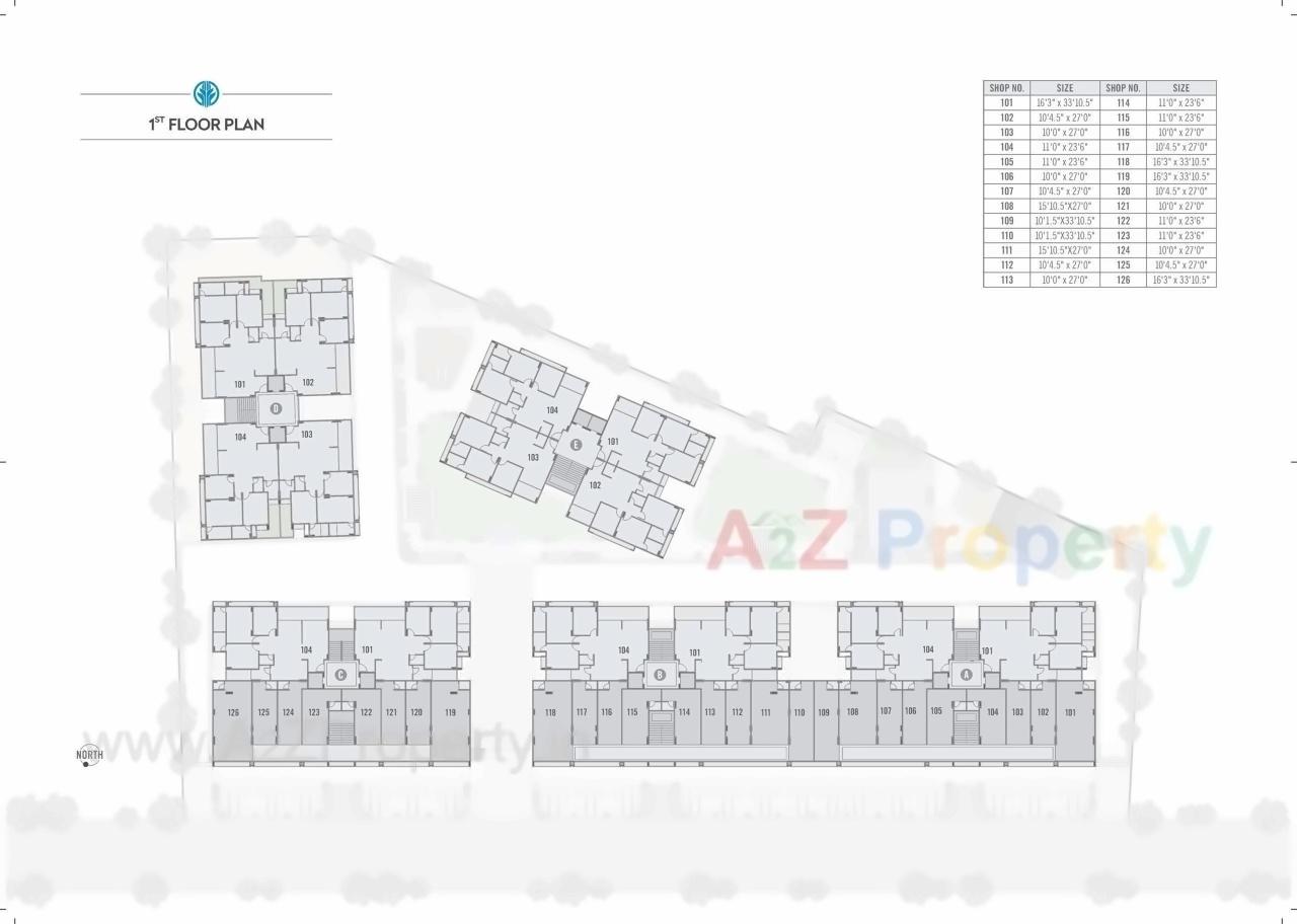 Layout of real estate project Skylon located at Gota, Ahmedabad, Gujarat